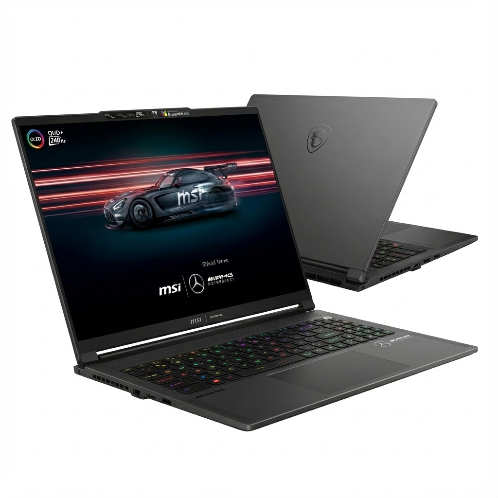 Laptop MSI Stealth A16 AI+ (Mercedes-AMG Motorsport) – internacionalna non HR tipkovnica
