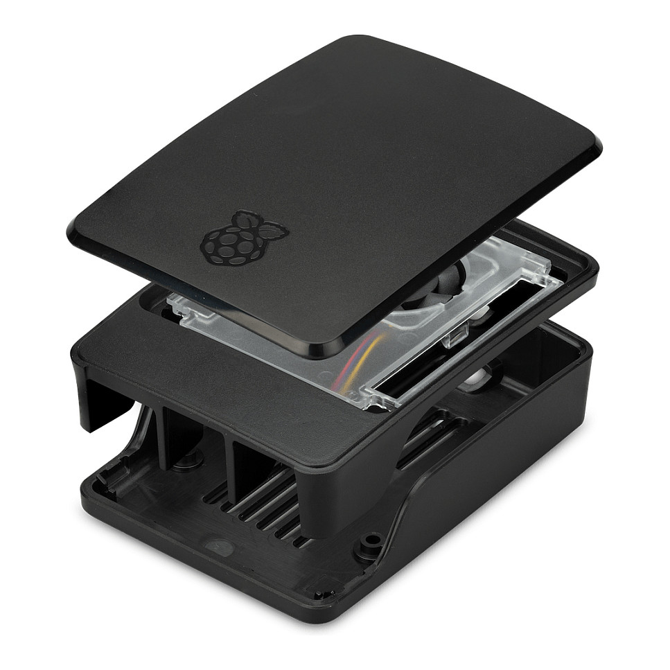 Kućište RASPBERRY PI 5 (Crno/Sivo, s ventilatorom)-0