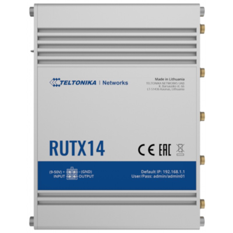 Router TELTONIKA NETWORKS RUTX14 (Dual SIM, 4G/LTE)-0