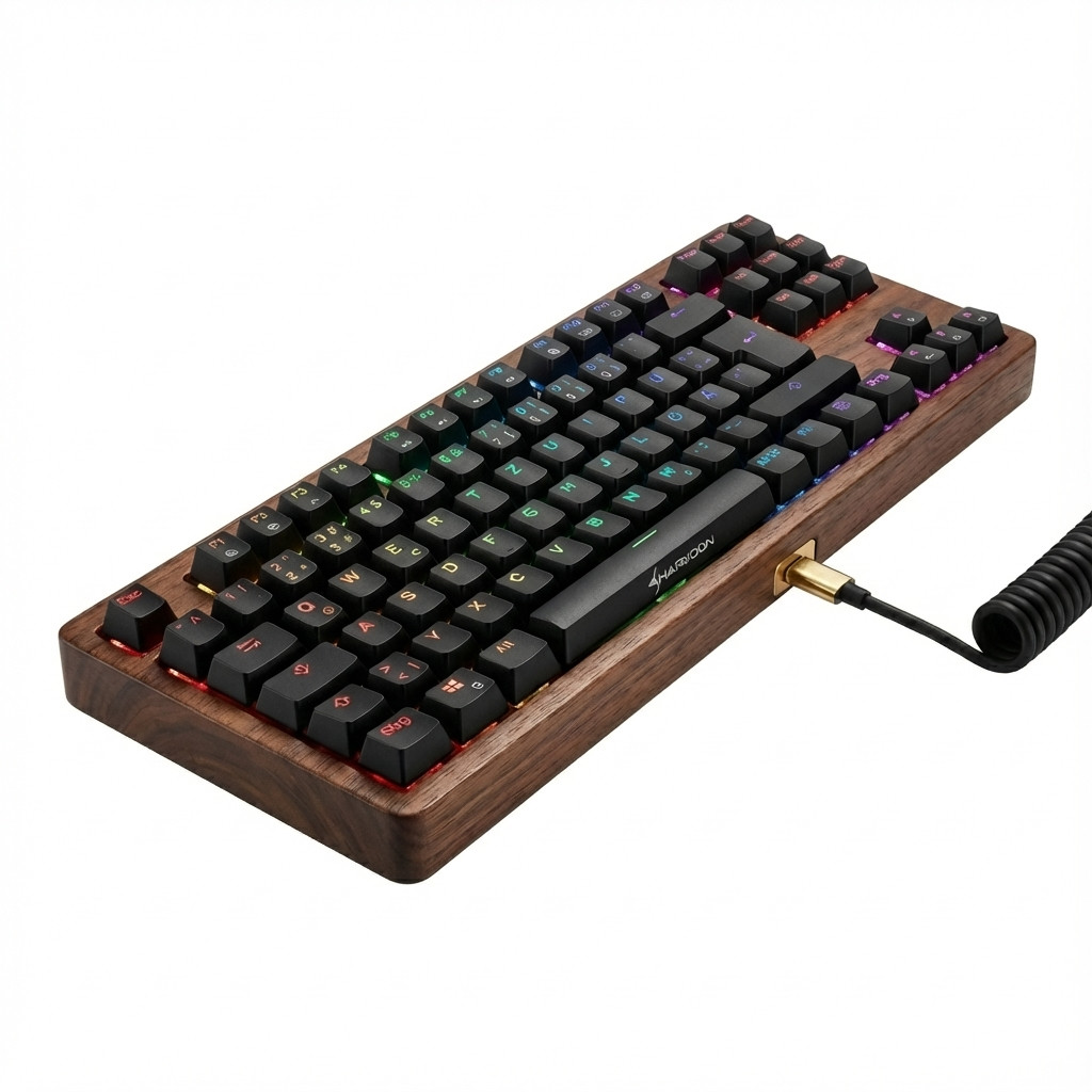 Tipkovnica SHARKOON SKILLER SGK50 S4 Gen2 (PBT, ES-layout, Gateron G Pro 3.0 Yellow) – internacionalna non HR tipkovnica-0