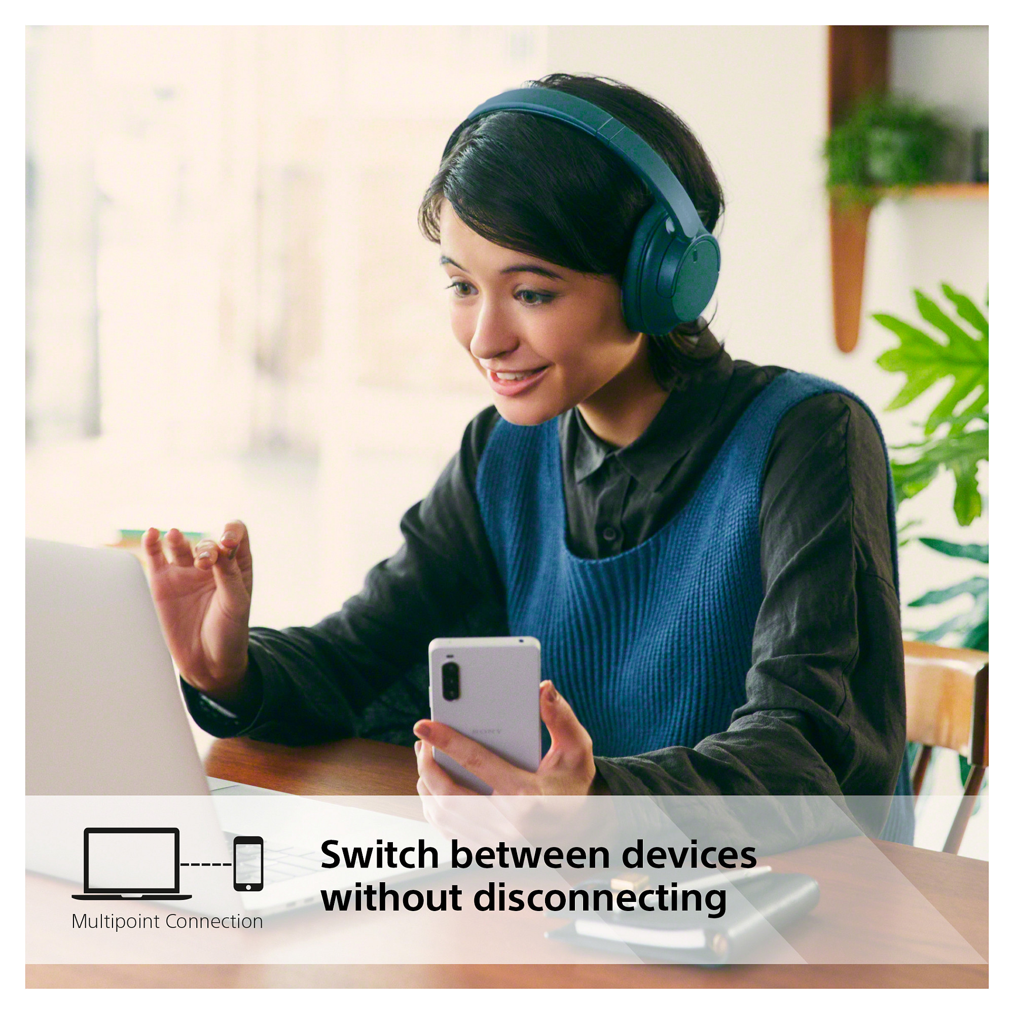 Slušalice SONY WH-CH720N, bežične plave-8