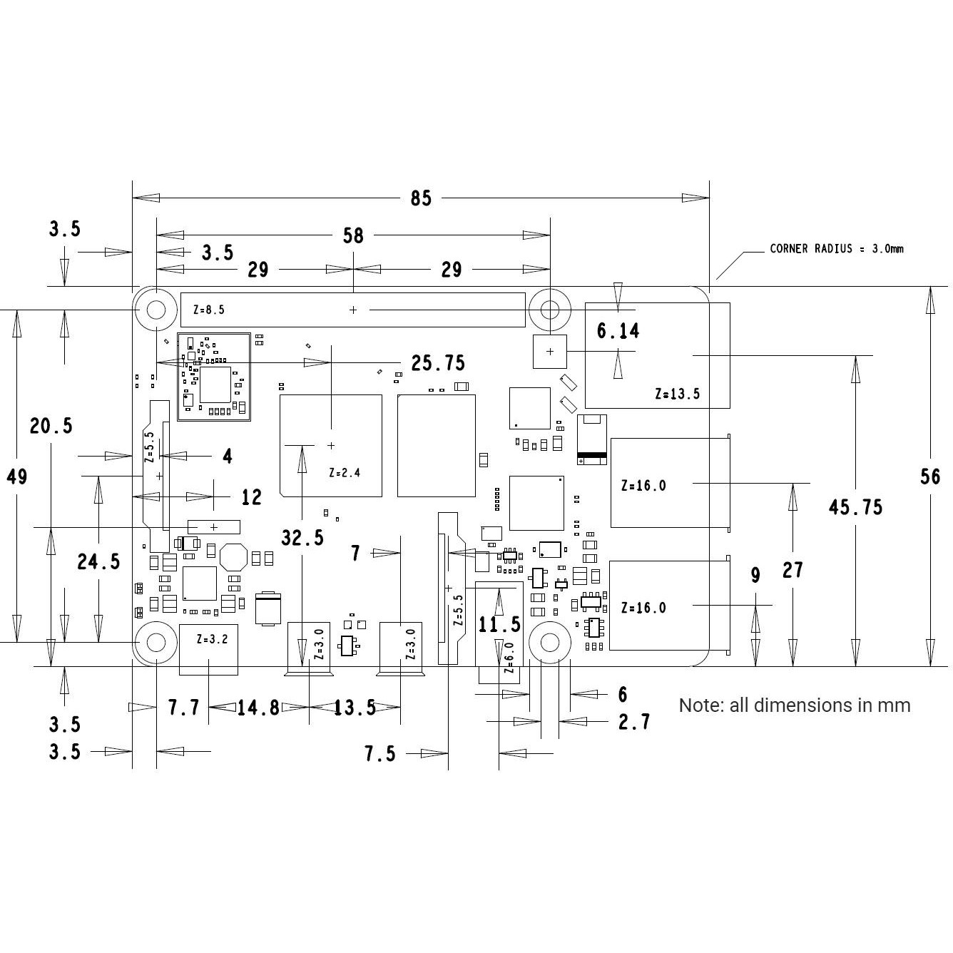 RACUNALO RASPBERRY PI 4 MODEL B - EINPLATINENRECHNER-7