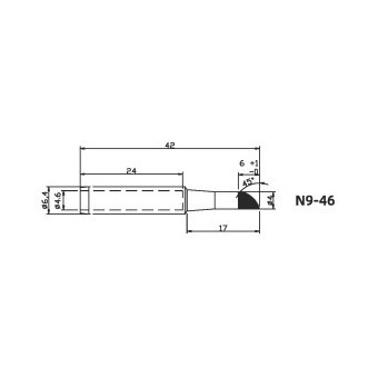 Vrh za lemilo NINGBO ZHONGDI ZD-415R (3.0mm)