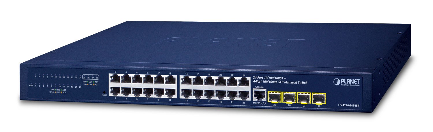Mrežni switch PLANET SGSW-24040 (24-portni 10/100/1000Mbps, 4x SFP, L2/L4 upravljivi)-0