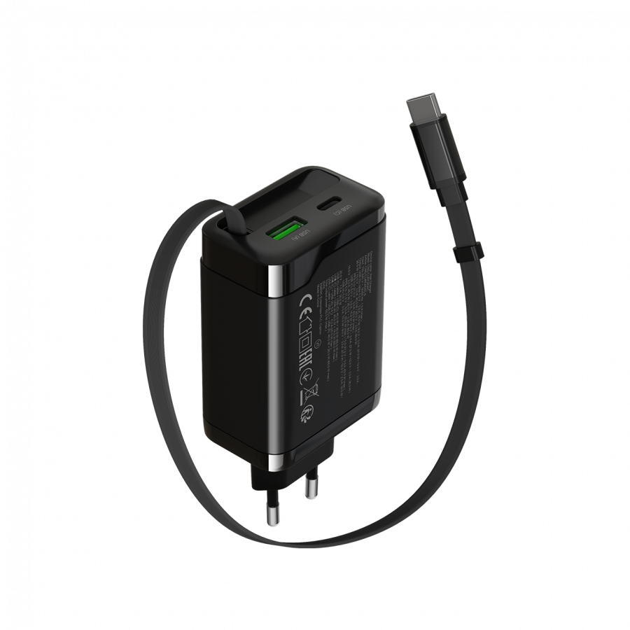 Punjač CANYON CNS-CURC65ACB (65W, USB-C, PD, QC, EU, crna)-1