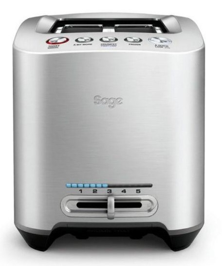 Toaster SAGE THE SMART TOAST 5 2 slice(s) Silver