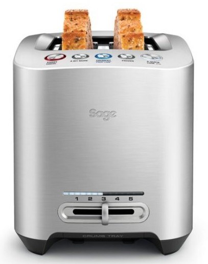 Toaster SAGE THE SMART TOAST 5 2 slice(s) Silver-1