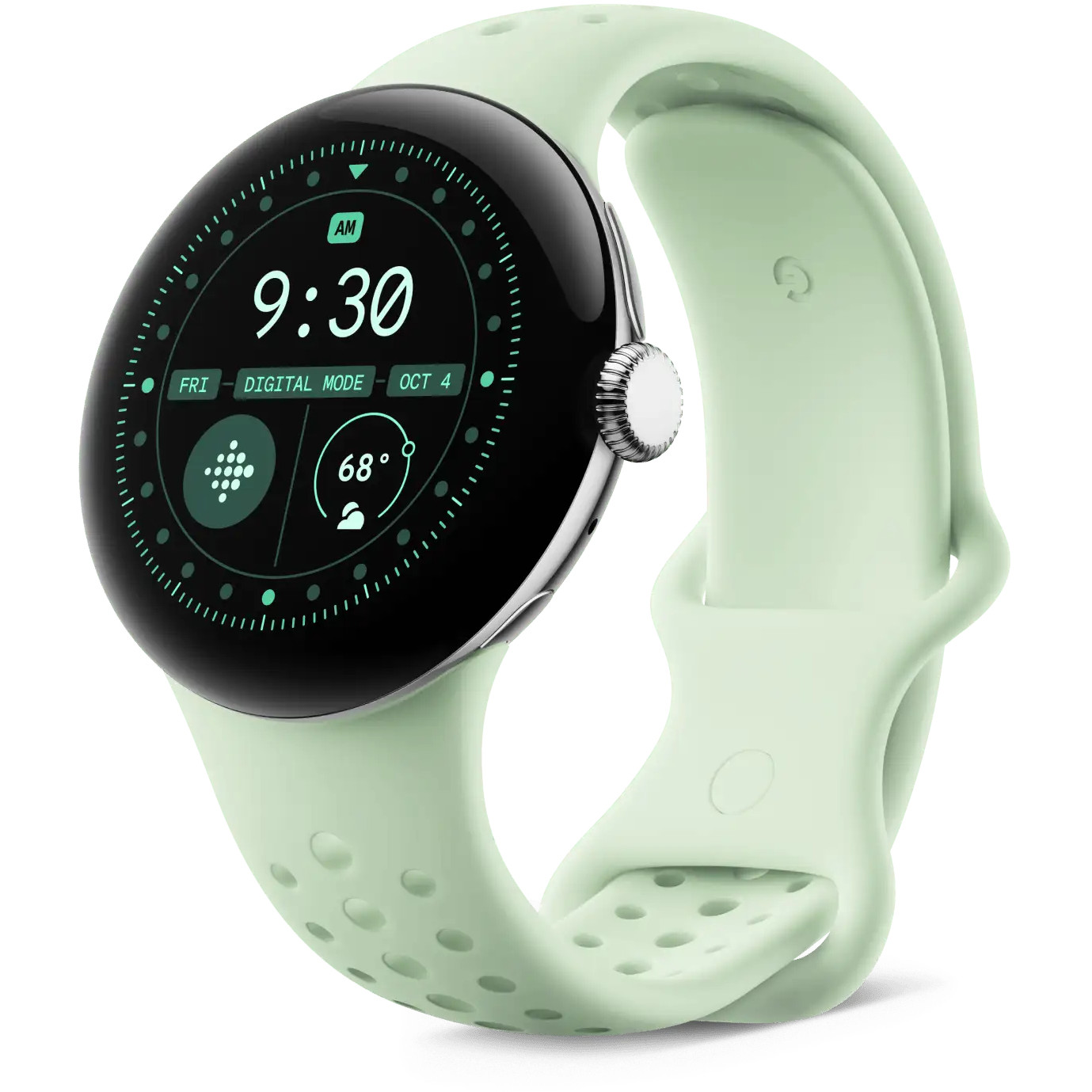 Remen za pametni sat GOOGLE Pixel Watch 3 Active Sport Band 45 mm S, Wintergreen-1
