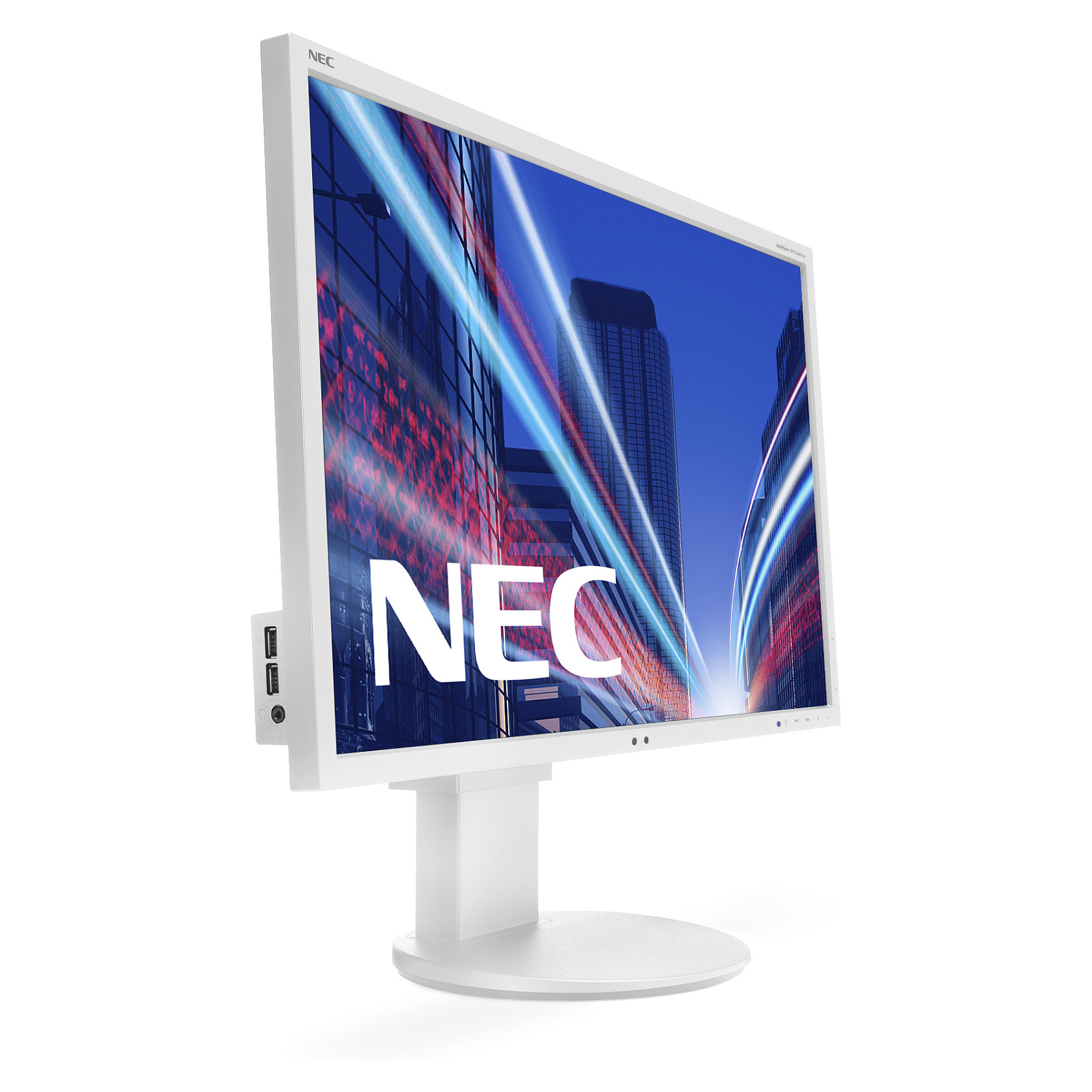Monitor NEC MULTISYNC EA244WMI-WH (24", WUXGA, D-SUB, DP, DVI, HDMI)-0