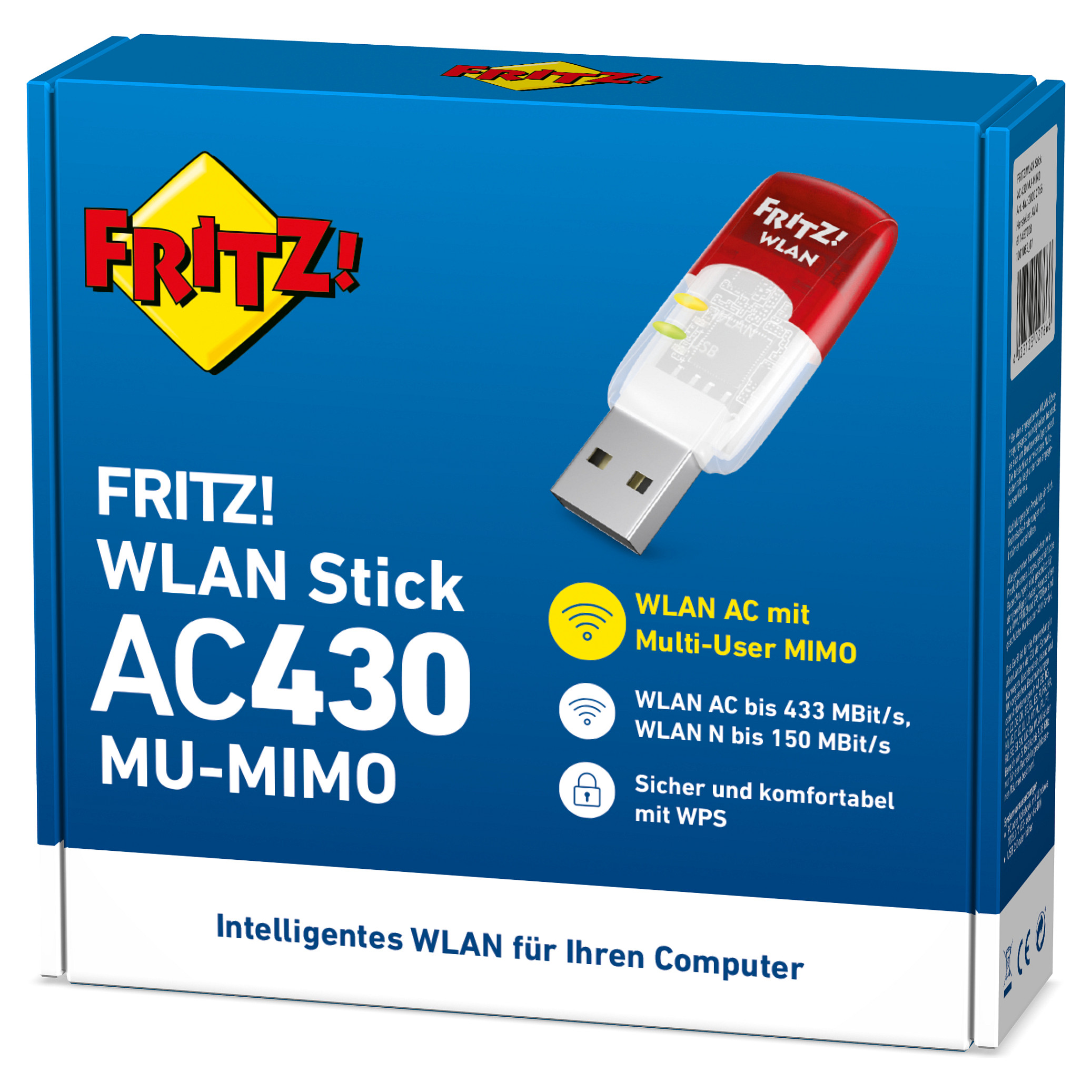 USB mrežna kartica AVM FRITZ!WLAN Stick AC 430 (MU-MIMO, 433 Mbit/s)-2
