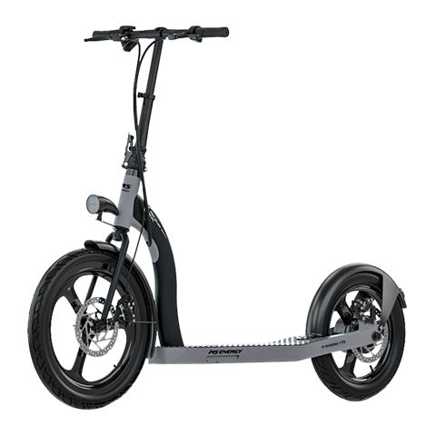 Električni romobil MS ENERGY r10 (350W, 30km domet, 20"/16" kotači, crno-sivi)