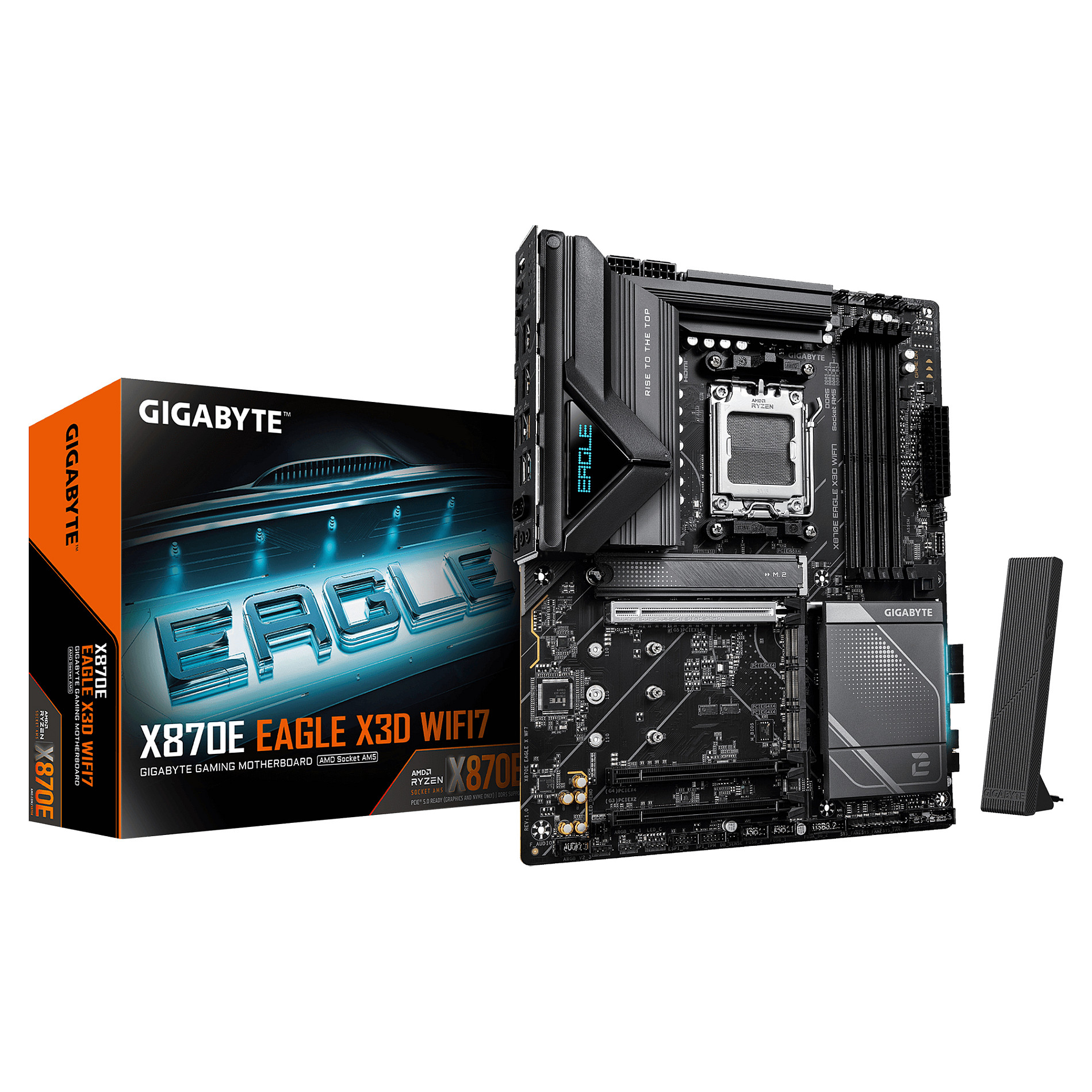 Matična ploča GIGABYTE X870E EAGLE X (AM5, DDR5, PCIe 5.0, Wi-Fi 7)-3