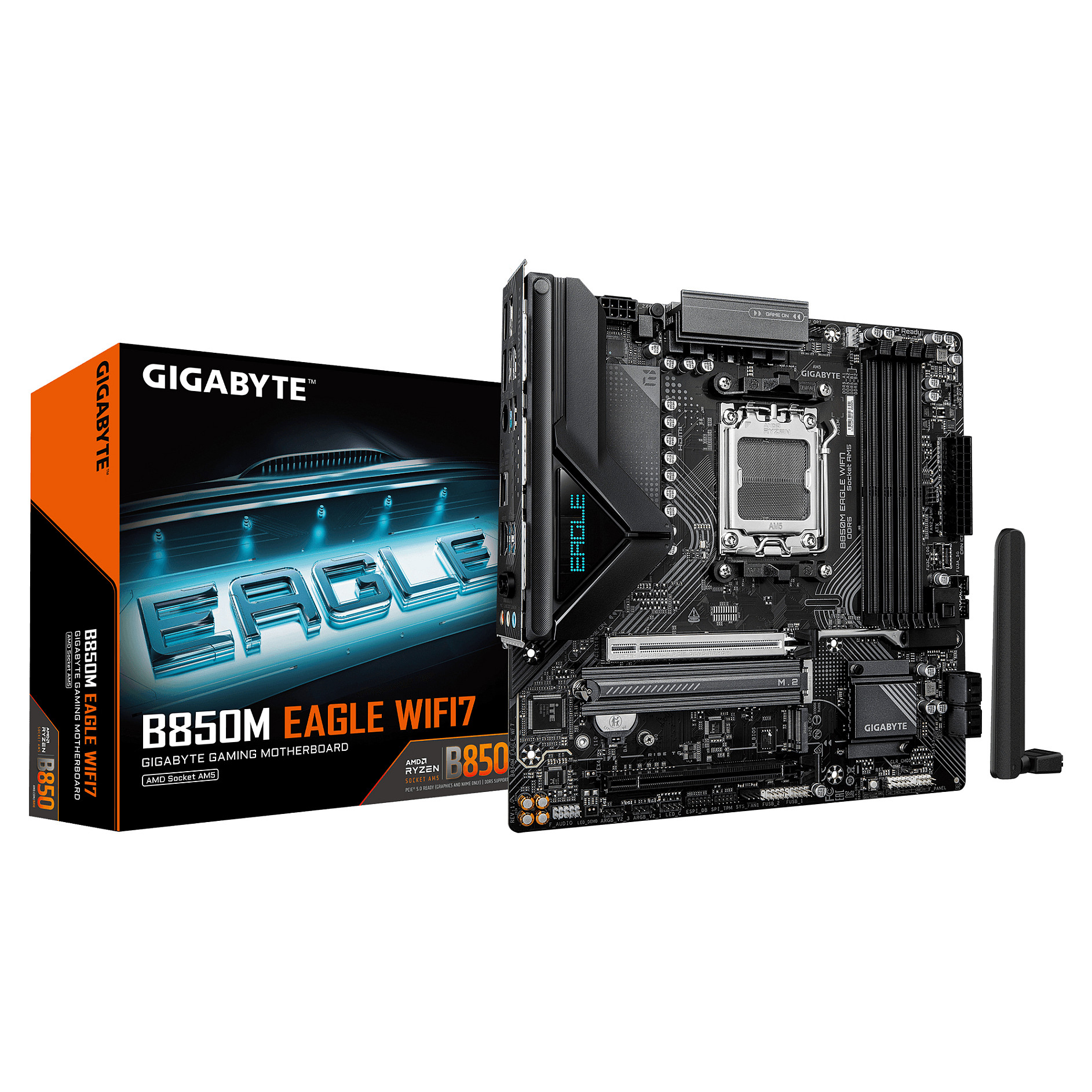 Matična ploča GIGABYTE B850M EAGLE (AM5, DDR5, Wi-Fi 7, mATX)-3