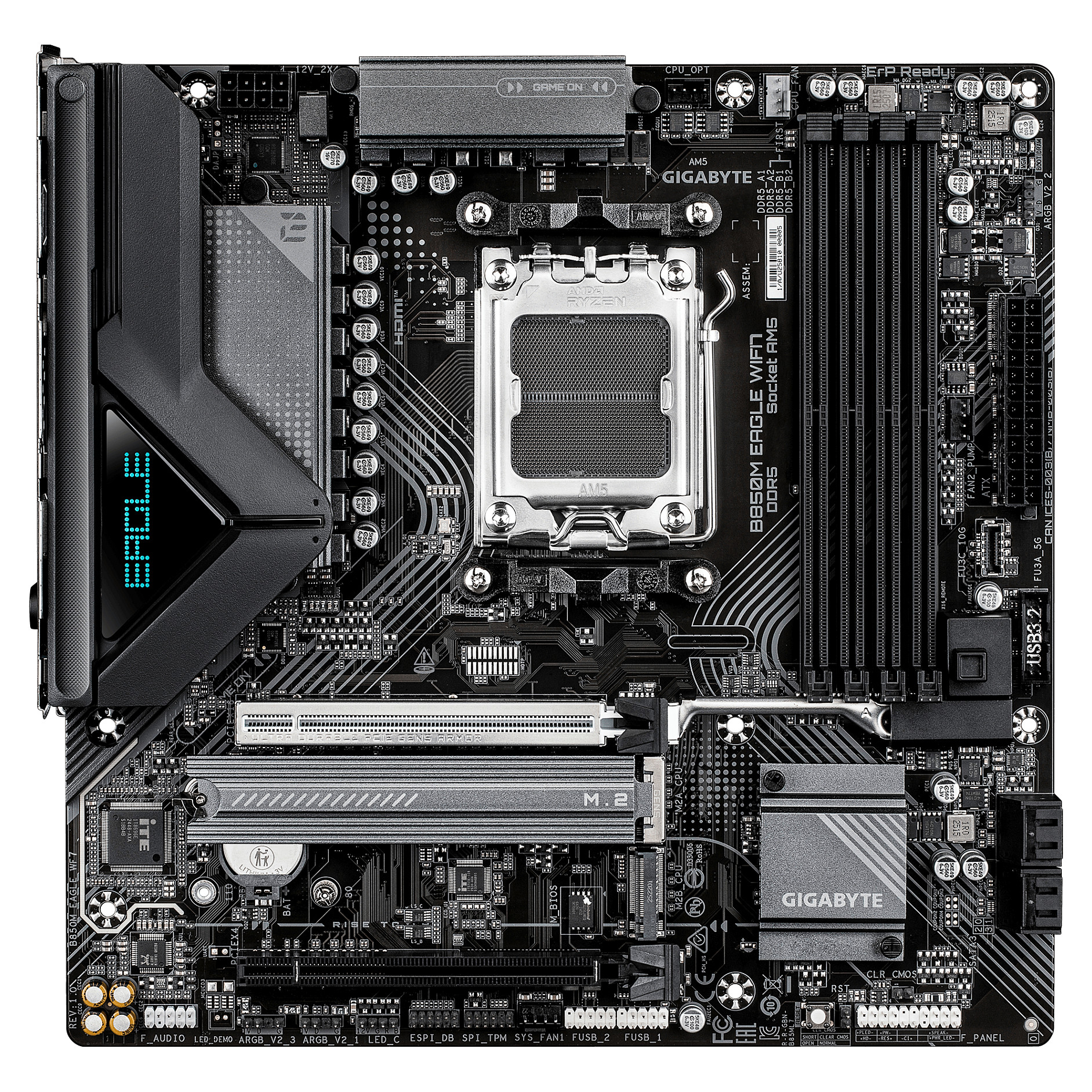 Matična ploča GIGABYTE B850M EAGLE (AM5, DDR5, Wi-Fi 7, mATX)-5