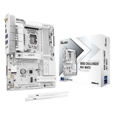 Matična ploča ASROCK B860 Challenger WiFi (LGA1851, DDR5, ATX, White)-8