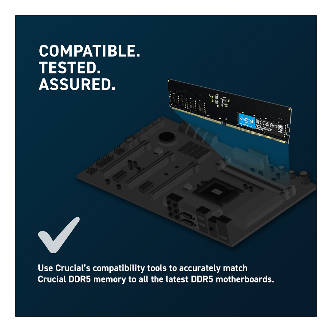 Memorija za računalo CRUCIAL 16GB Kit (2x8GB) DDR5 5600MHz CL46-3
