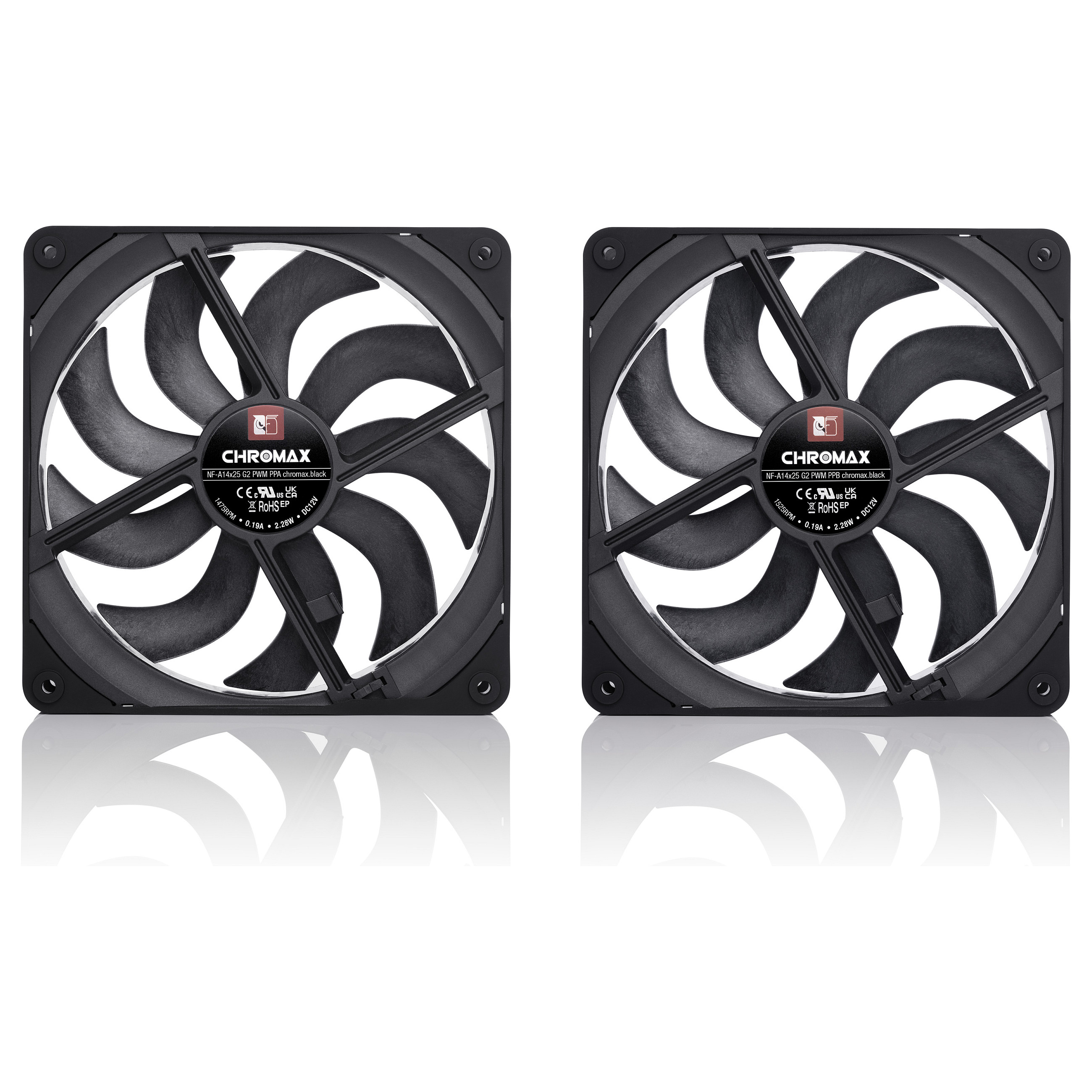 Ventilator NOCTUA NF-A14X25 G2 PWM Sx2 PP chromax black-1