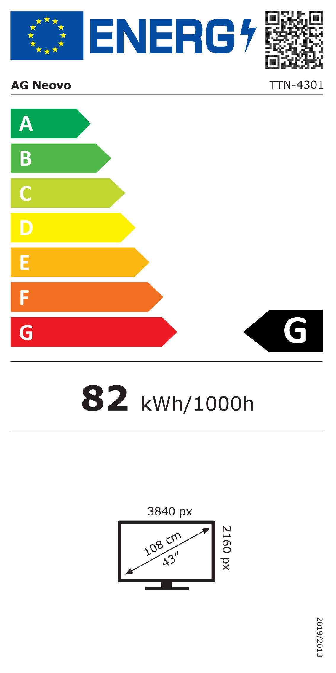 Mobilni stalak AG NEOVO TTN-4301 (za zaslone do 43 inča, crna boja)-11