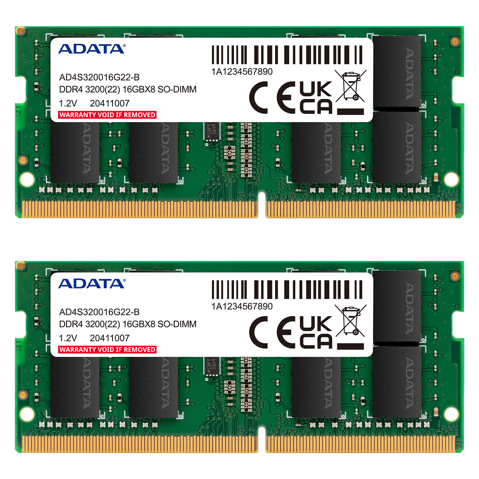RAM ADATA AD4S32008G22-DTGN (16GB, SO-DIMM, 3200MHz, Dual-Kit)-1