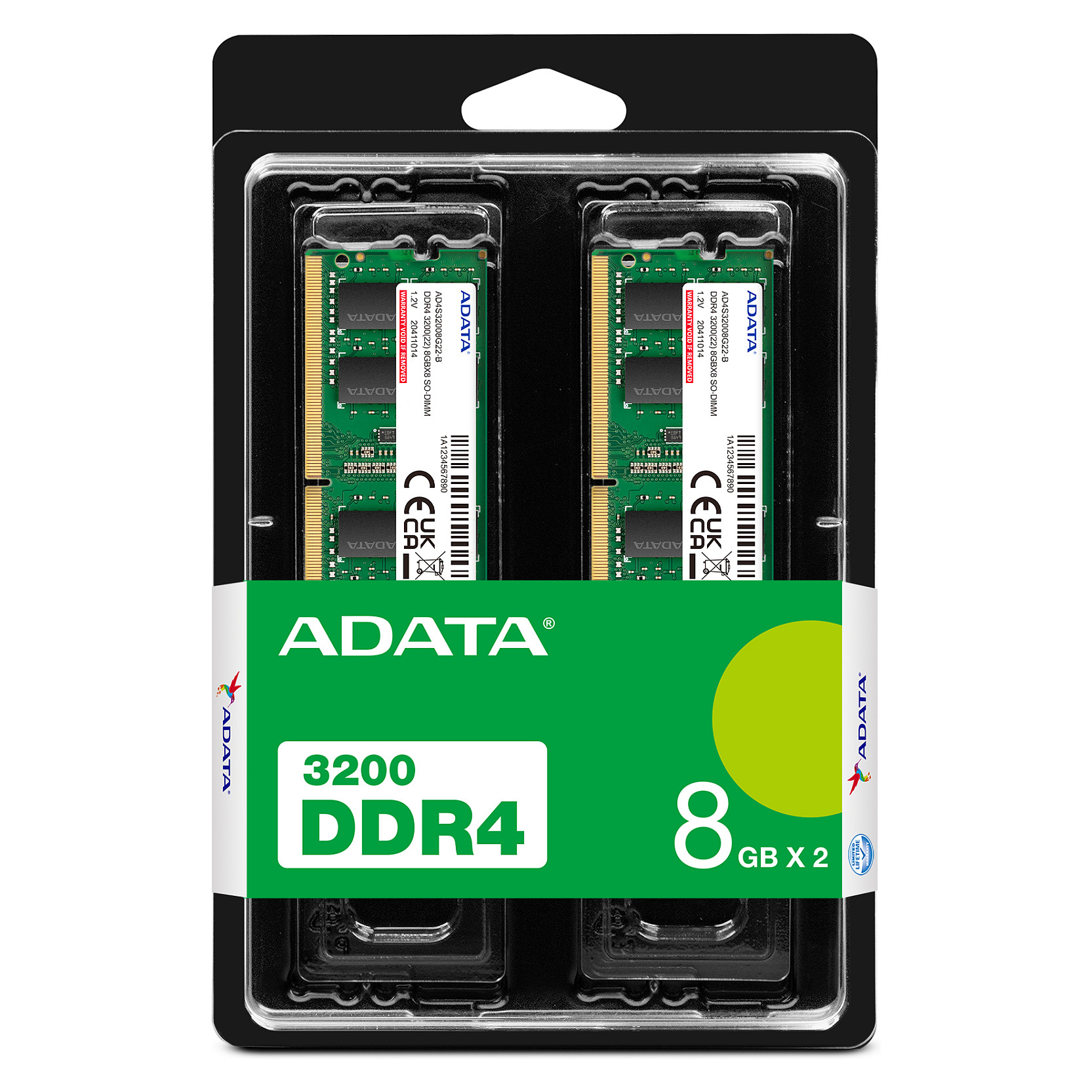RAM ADATA AD4S32008G22-DTGN (16GB, SO-DIMM, 3200MHz, Dual-Kit)-2