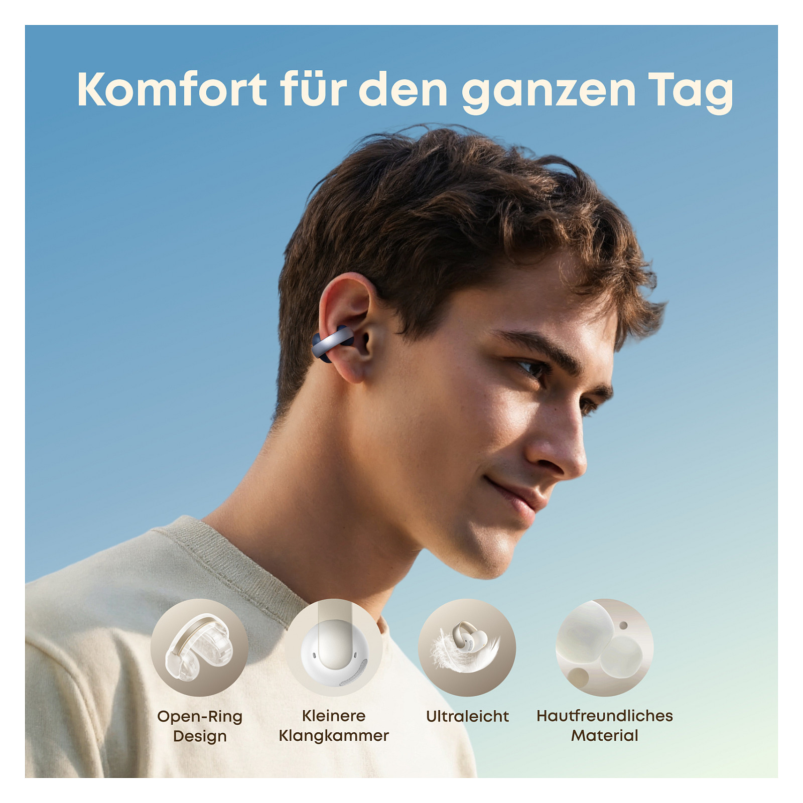 Bežične slušalice ANKER Soundcore Aeroclip (Bluetooth, open-ear, plave)-1
