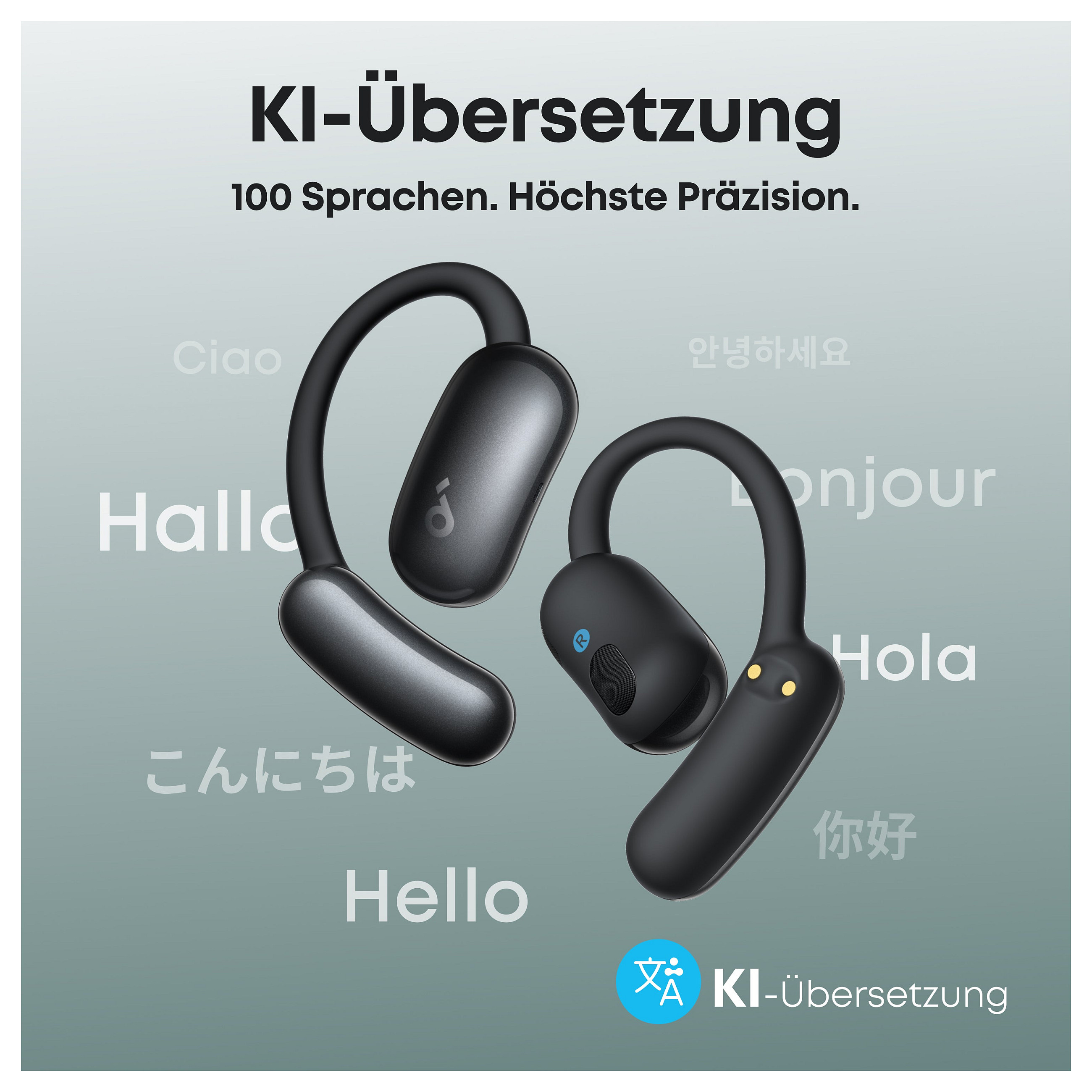 Slušalice ANKER Soundcore AeroFit 2 Open-Ear crne (AI, bežične)-1
