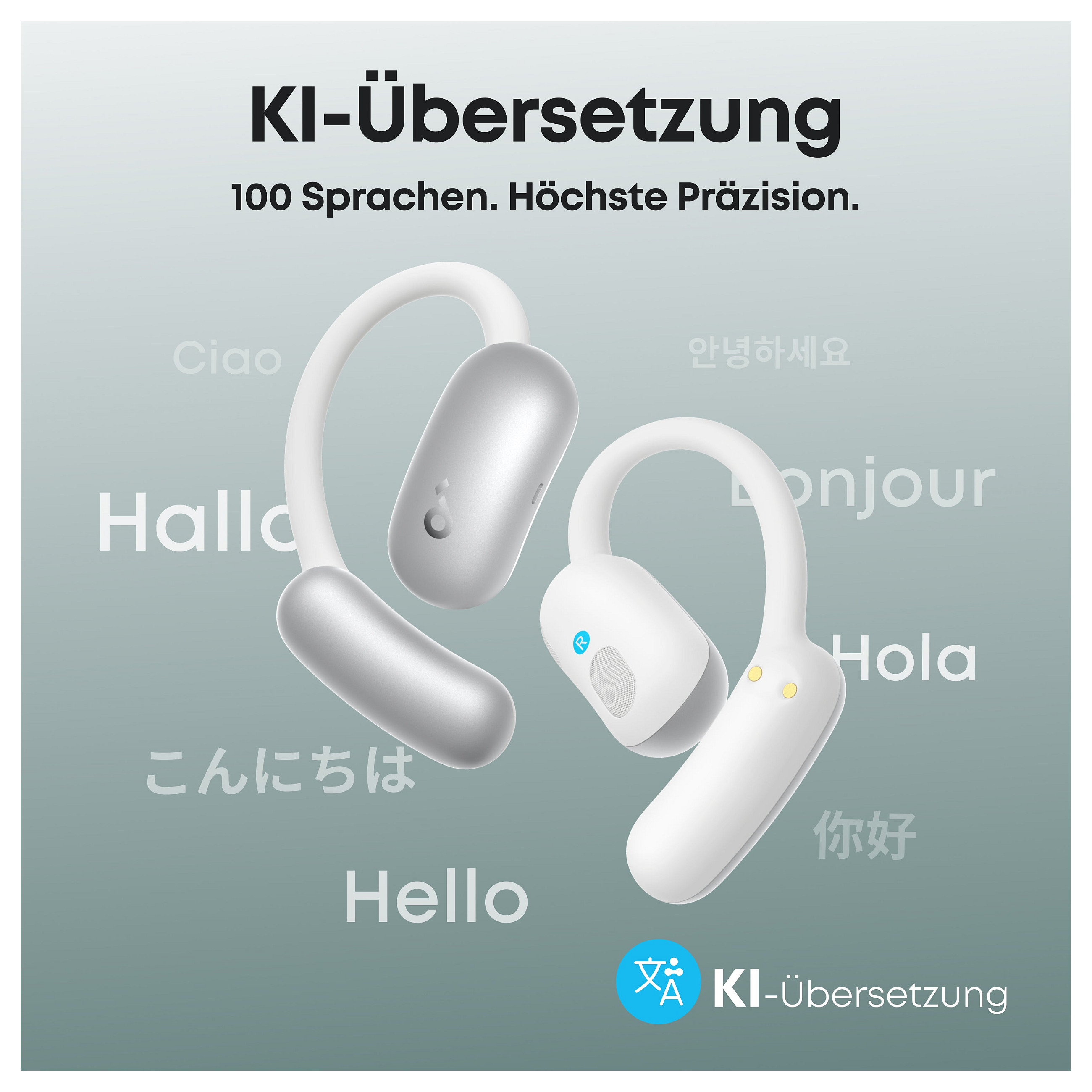 Slušalice ANKER Soundcore AeroFit 2 Open-Ear bijele (AI, bežične)-1