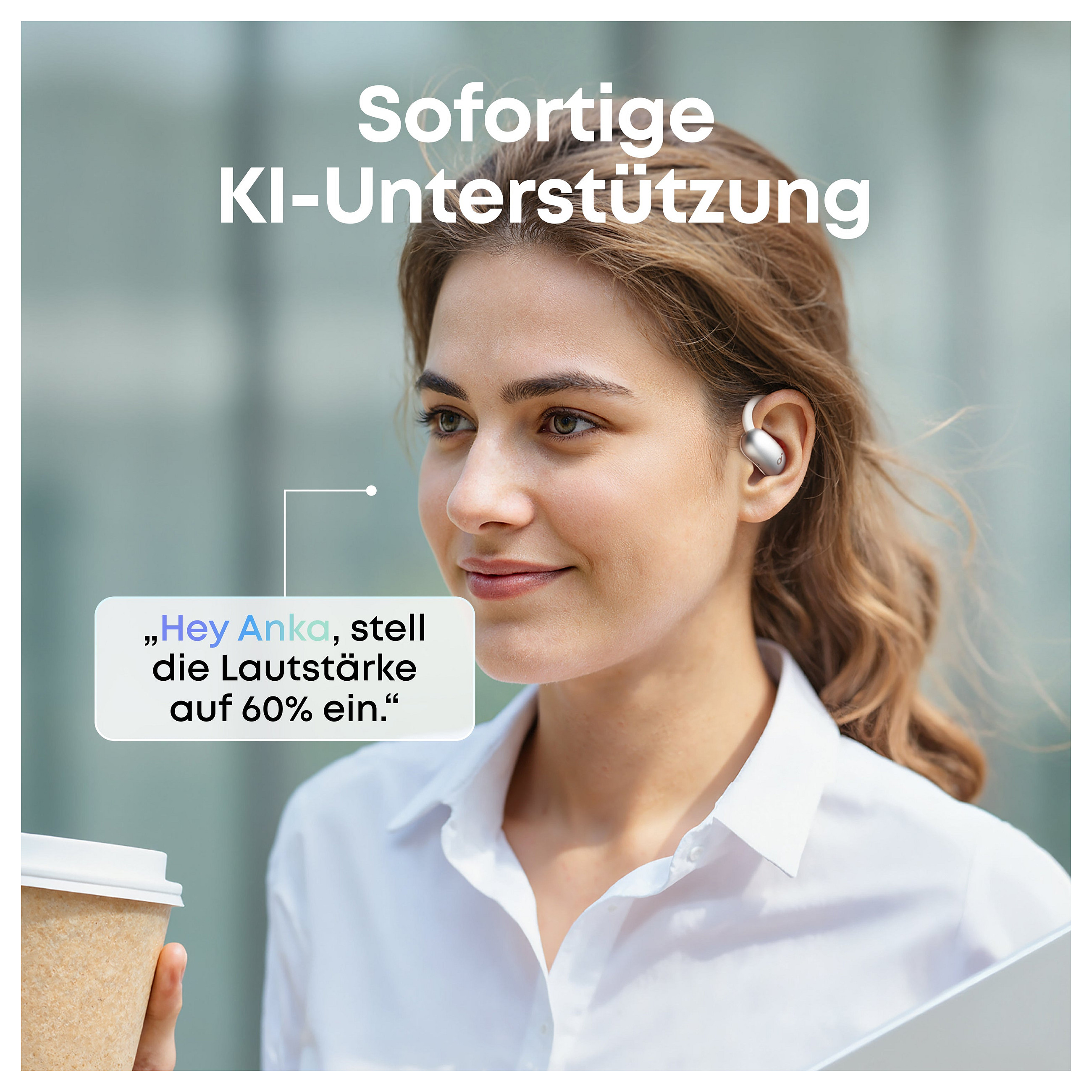 Slušalice ANKER Soundcore AeroFit 2 Open-Ear bijele (AI, bežične)-3