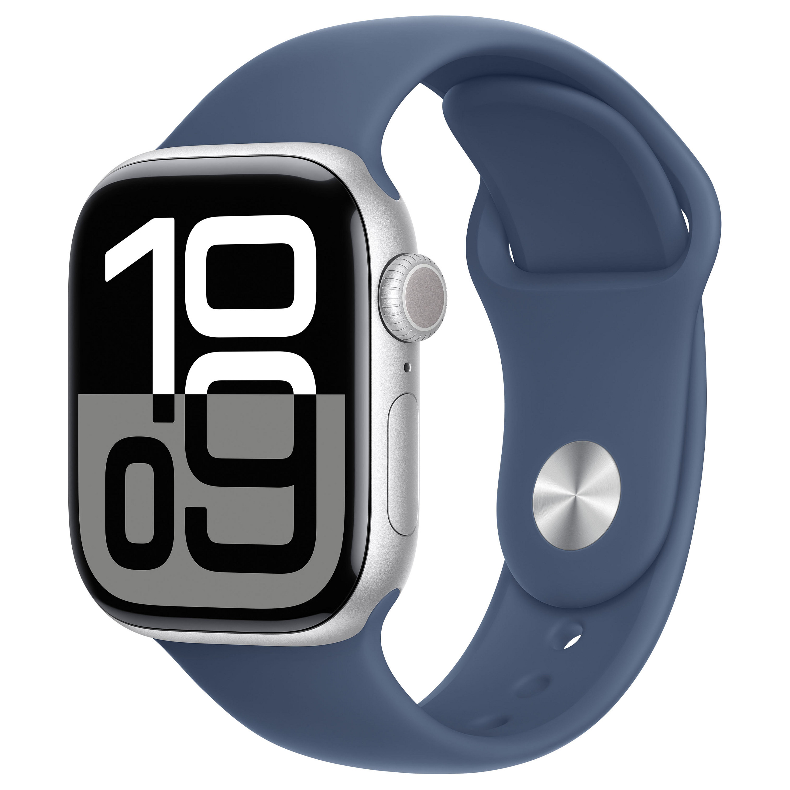 Pametni sat APPLE Watch Series 10 GPS + Cellular 42mm Silver Aluminium Case with Denim Sport Band - M/L