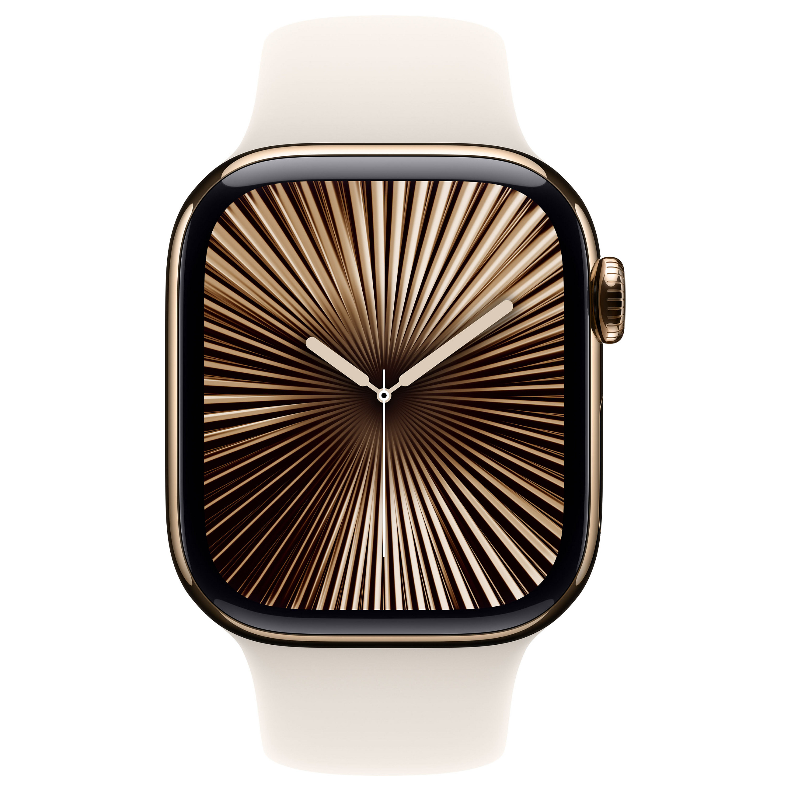Pametni sat APPLE Watch Series 10 (GPS, Cellular, 42mm, zlatni titanij, Starlight Sport Band)-1