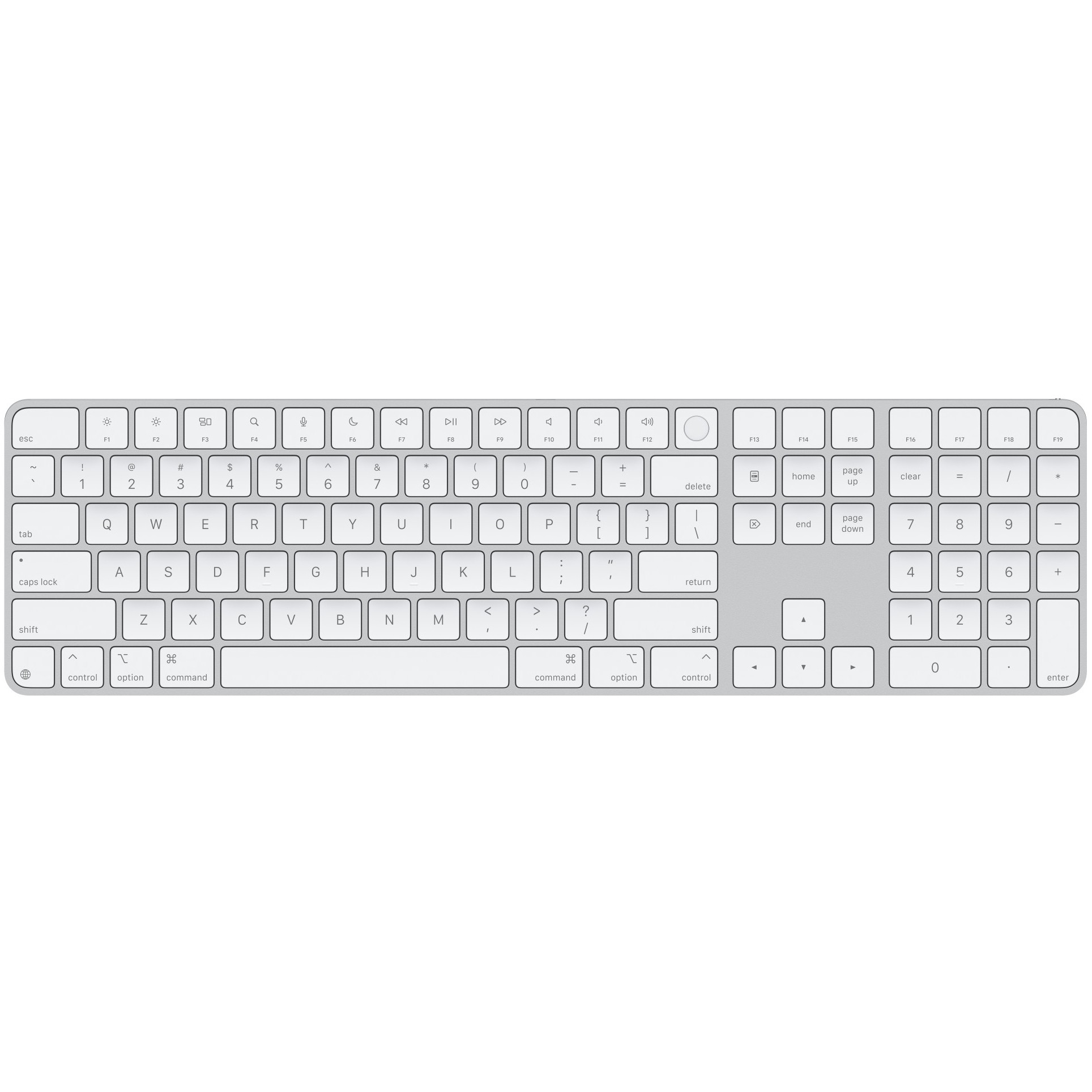 Tipkovnica APPLE Magic Keyboard with Touch ID and Numeric Keypad - US English - White Keys