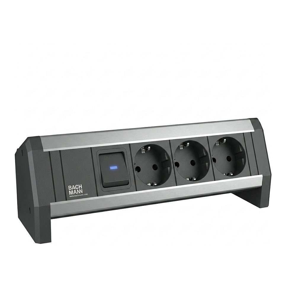 Prekidač BACHMANN DESK 2 (3xcee7, 1xusb-charger)