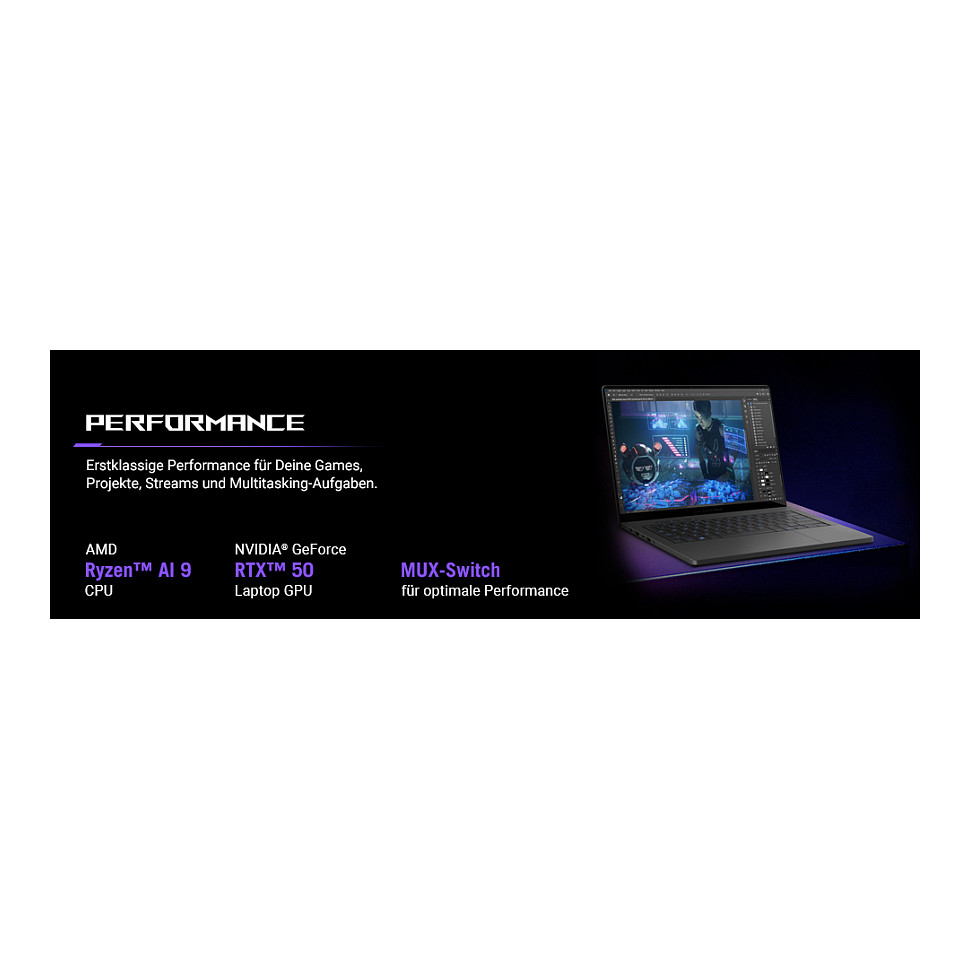 Laptop ASUS ROG Zephyrus G14 GA403WR-QS086W (14", 2560x1600, R9 HX 370, 32GB, 2TBSSD, RTX5070Ti, Win 11H) – internacionalna non HR tipkovnica-10