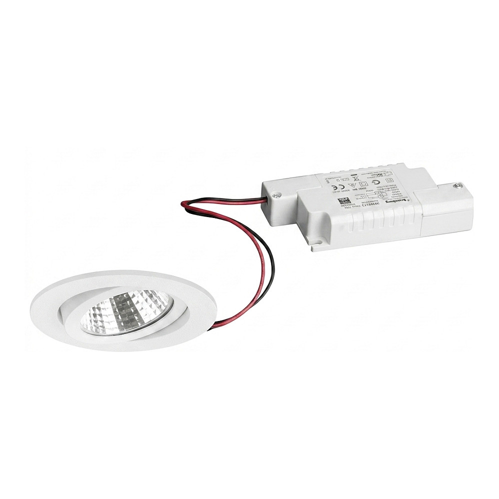 LED UGRADNI REFLEKTOR BRUMBERG 39263173 (230 V AC 50 Hz, 8W, 3000K, 650lm, ws, da, 68mm)-0