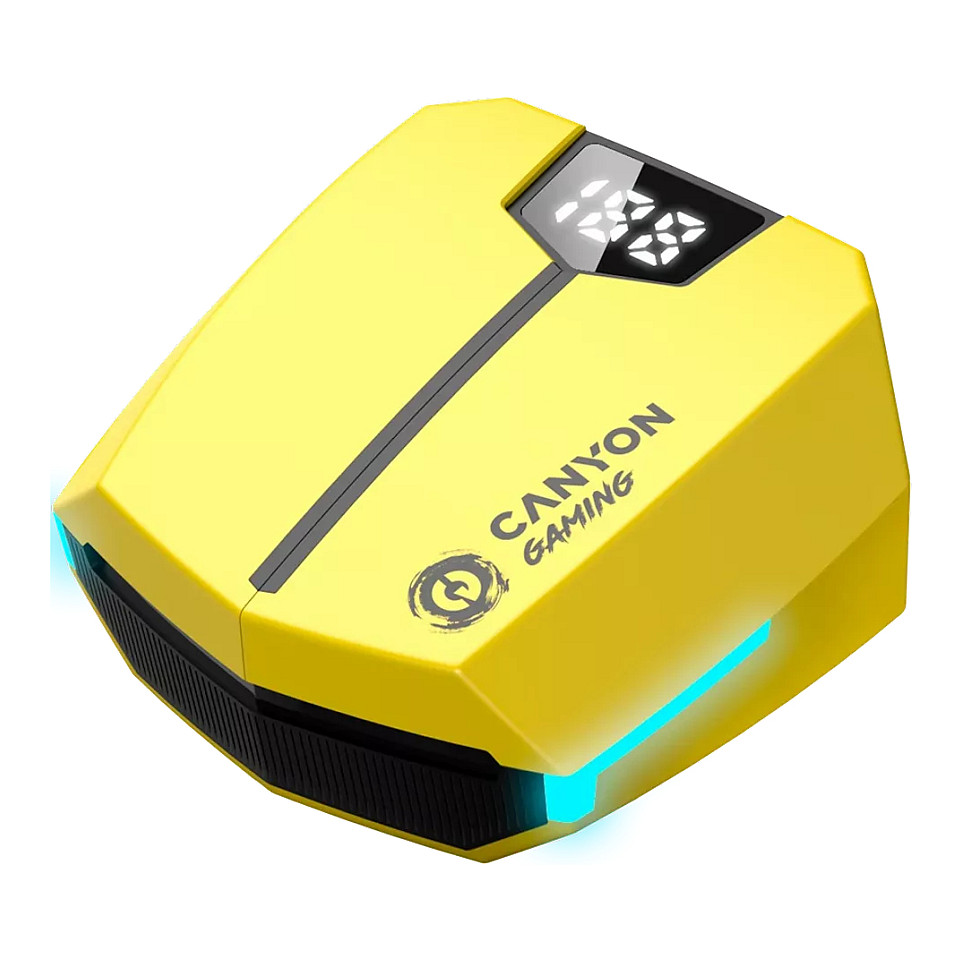 Gaming slušalice CANYON DoubleBee GTWS-2 (True Wireless, žute)-1