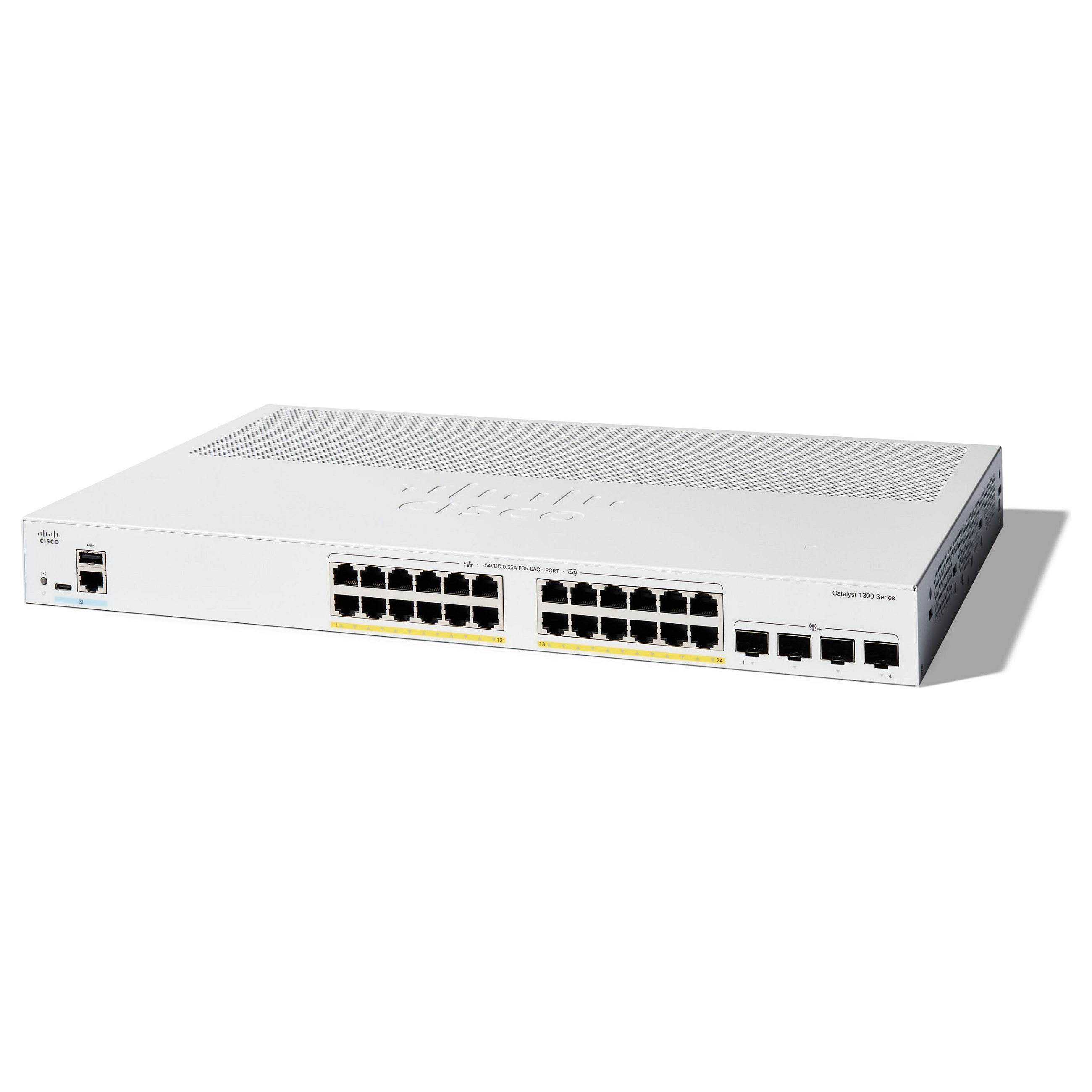 Prekidač CISCO Catalyst 1300-24P-4X M (24 porta, PoE+)-0