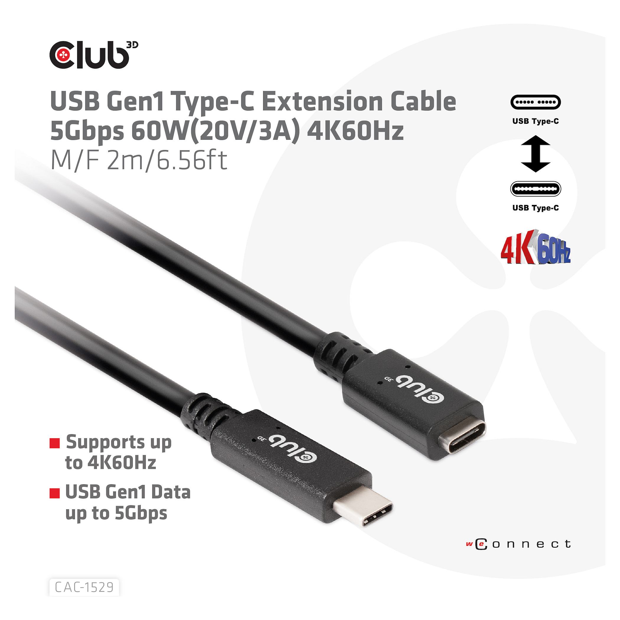 Kabel CLUB 3D USB 3.2 TYP C 2M (5gbps)-2