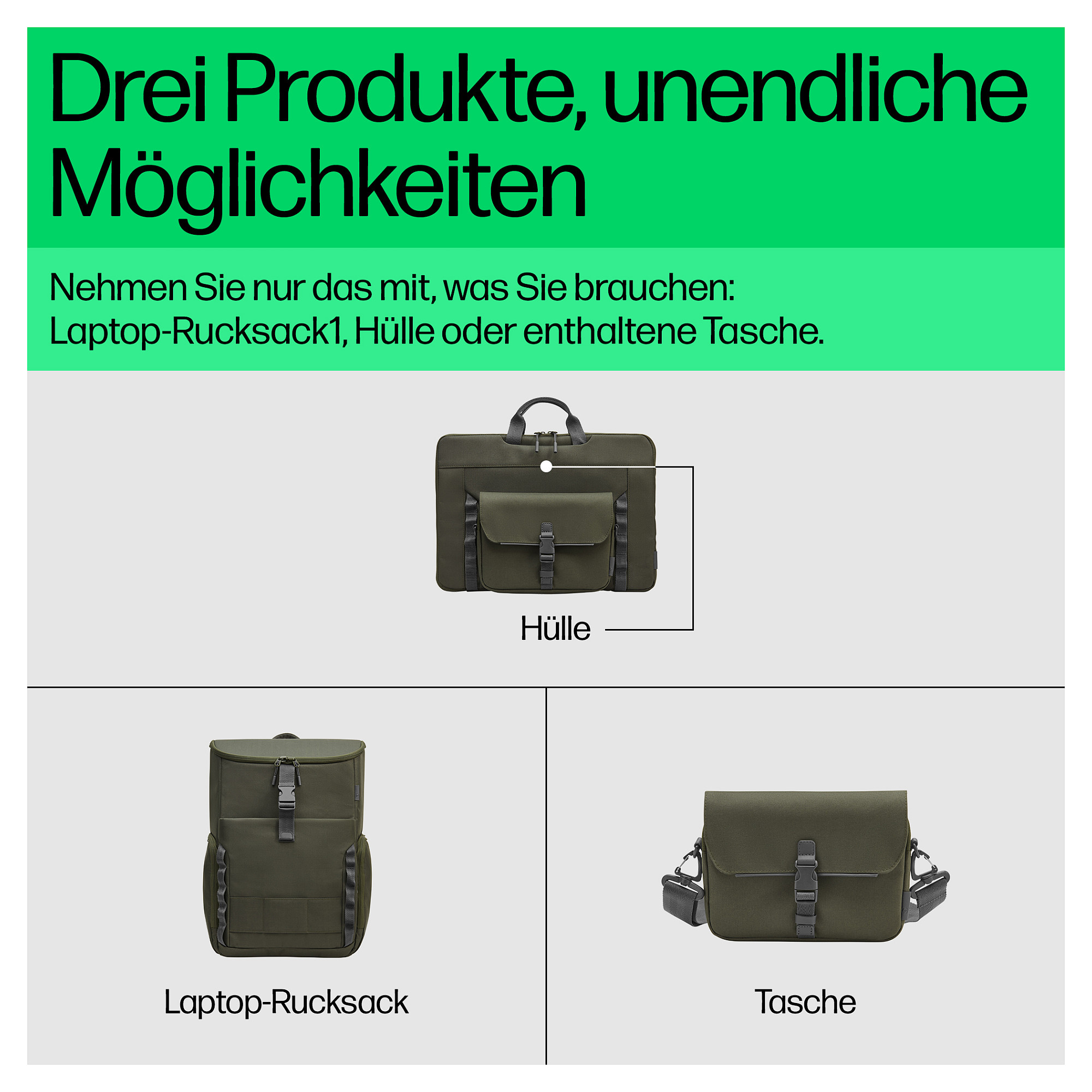 Laptop HP 39,62cm 15,6Zoll Modular Backpack-14