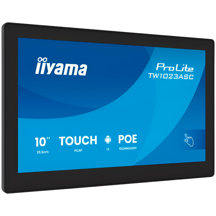 Monitor IIYAMA ProLite TW1023ASC-B3P 10,1" (1280x800) IPS 25ms 60Hz HDMI USB LAN PoE Webcam Mic Speaker Black-9