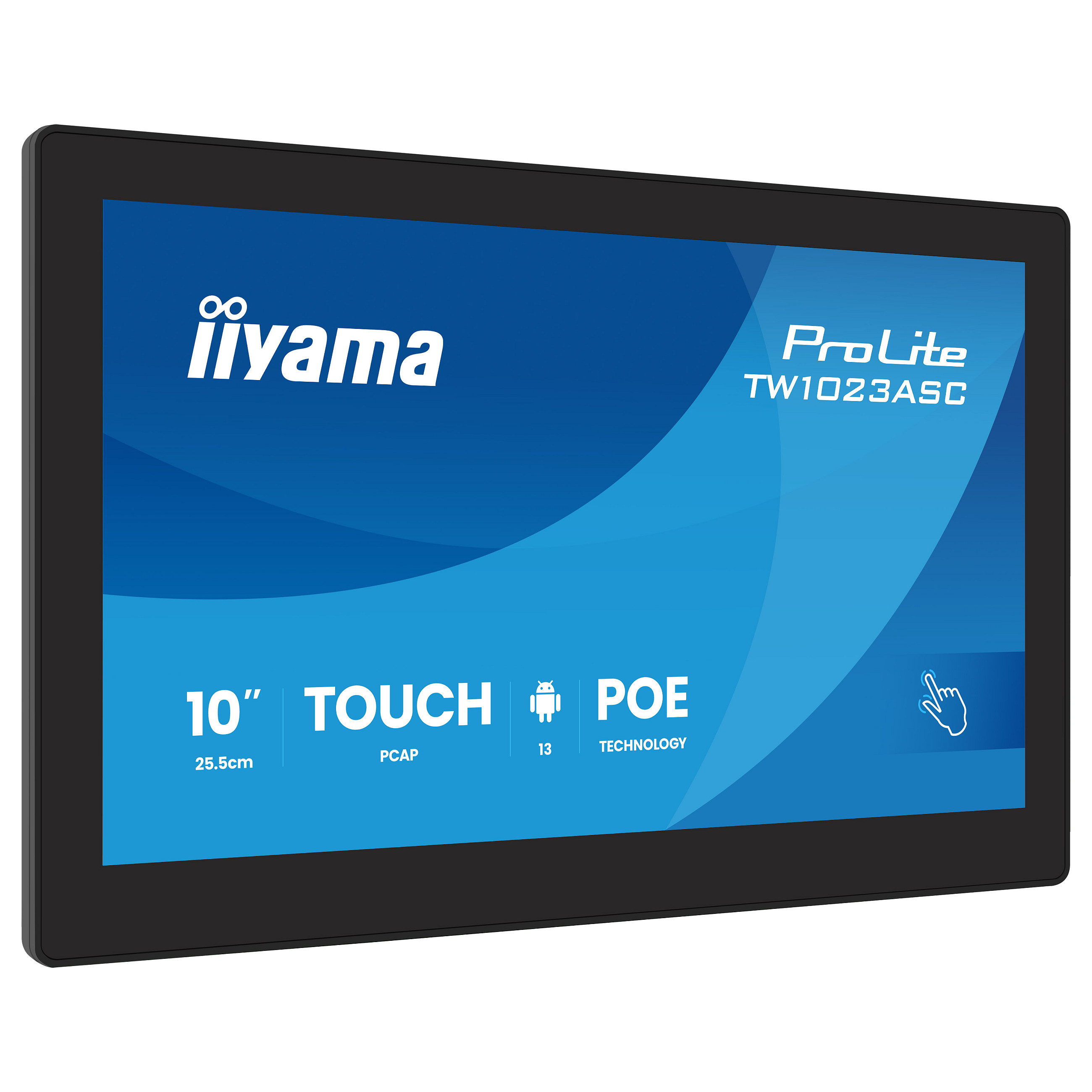 Monitor IIYAMA ProLite TW1023ASC-B3P 10,1" (1280x800) IPS 25ms 60Hz HDMI USB LAN PoE Webcam Mic Speaker Black