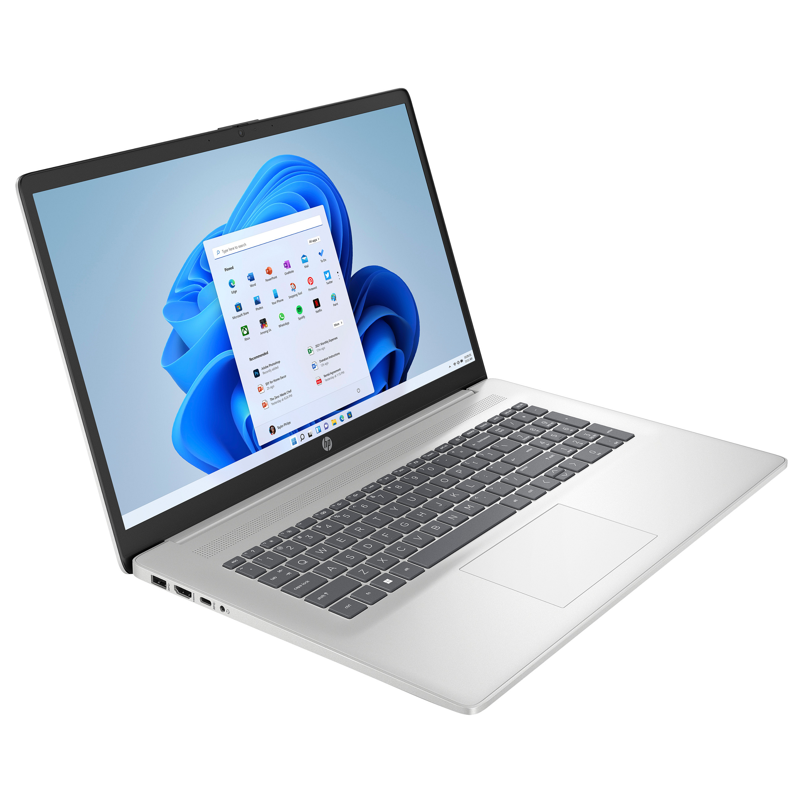 Laptop HP 17-cn3659ng (16gb, 512ssd, w11 home, silver)-1