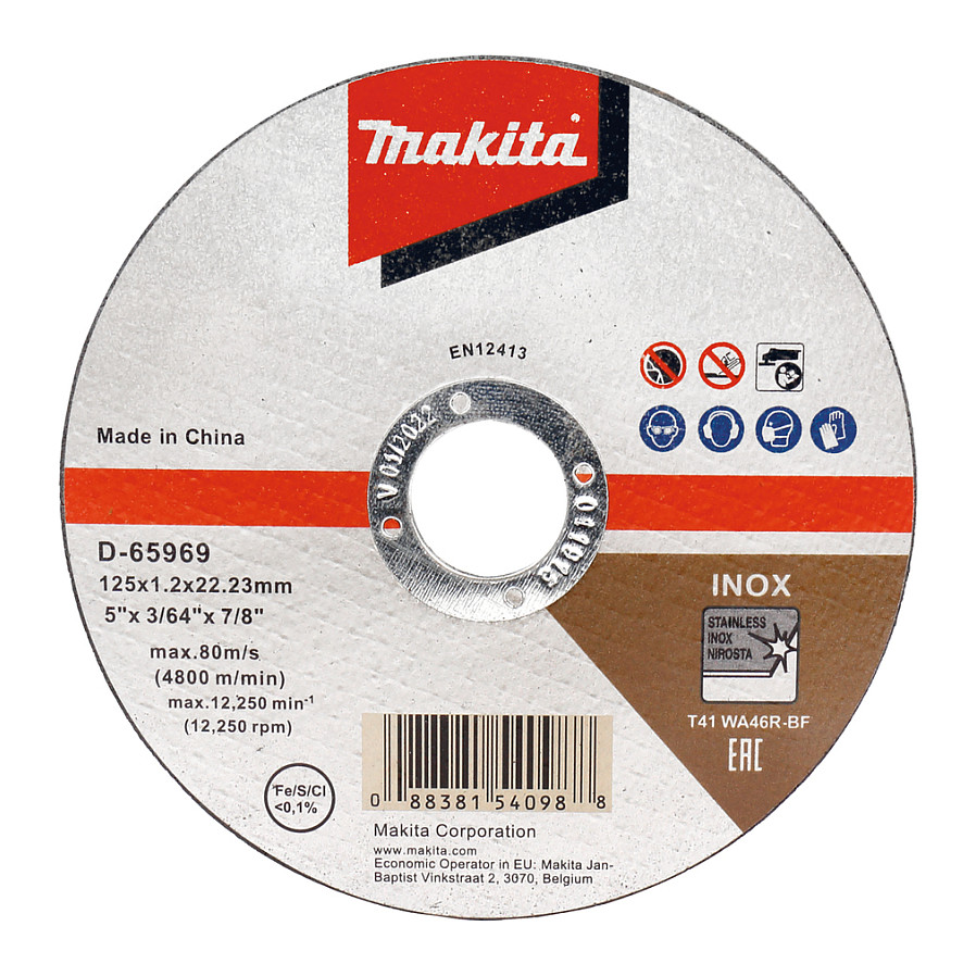 Trennscheibe MAKITA D-65969-12 (125x1.2mm, INOX)