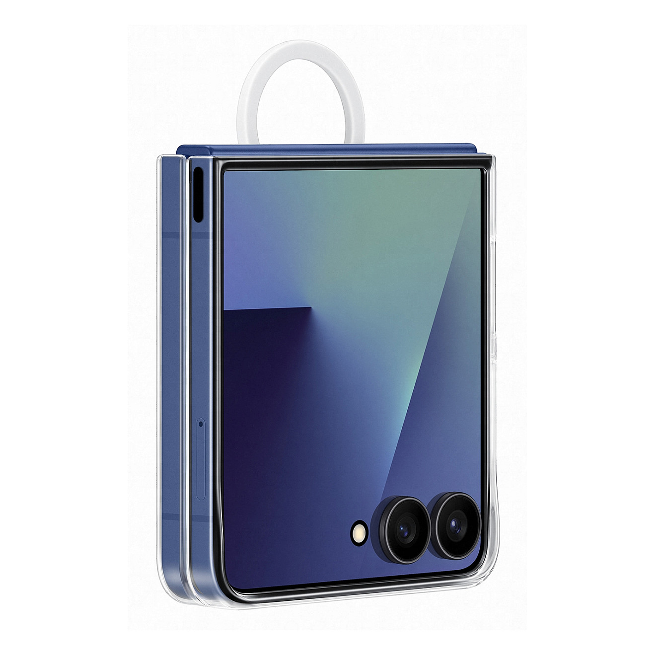 Maska SAMSUNG Silicone Case with Ring za Galaxy Z Flip5 (Cream)-1