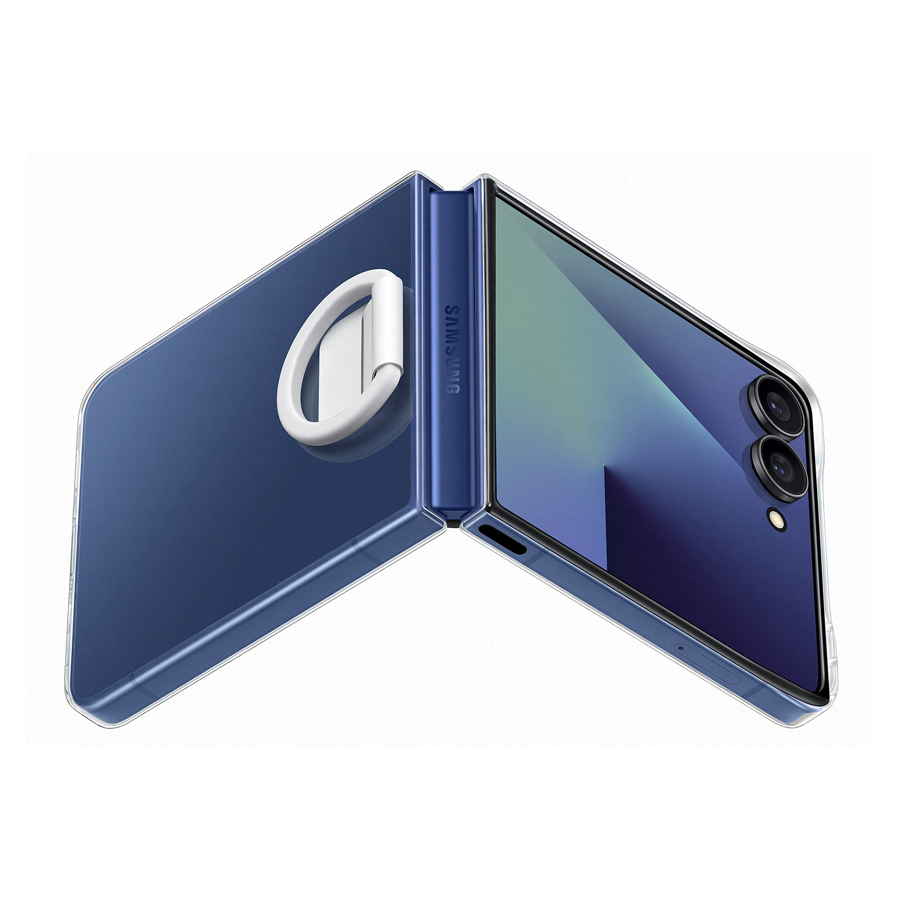 Maska SAMSUNG Silicone Case with Ring za Galaxy Z Flip5 (Cream)-4