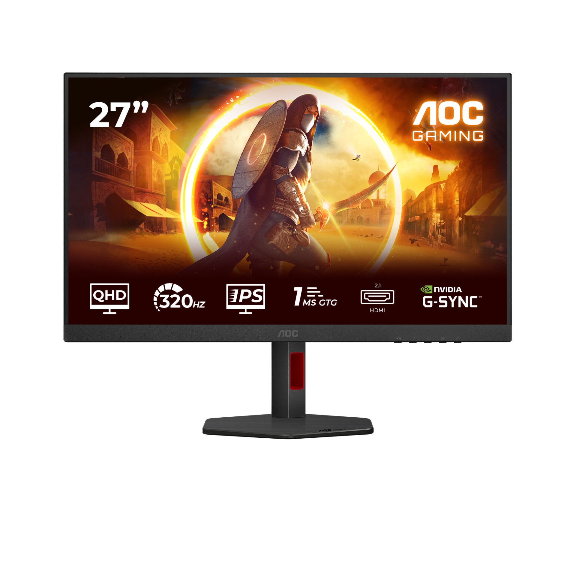 Monitor AOC Q27G4SRU (27", ips, qhd, 320hz, has, zvučnici)