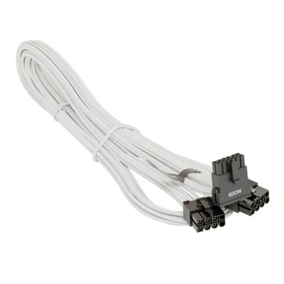 Kabel za napajanje SEASONIC 12VHPWR 90° (2x 8-Pin, bijeli)-0