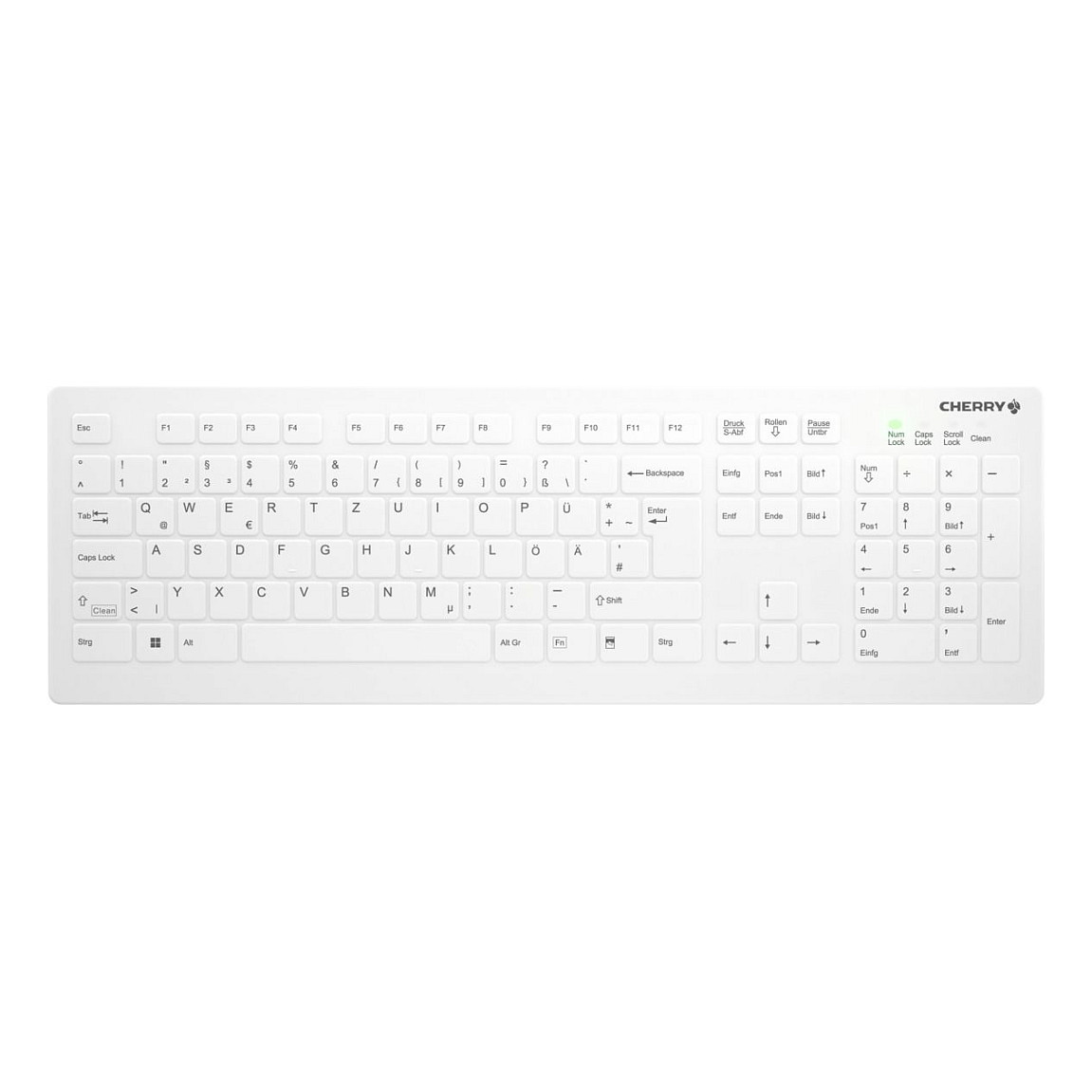 Tipkovnica CHERRY AK-C8112F-FU1-W/GE (deutsch) – internacionalna non HR tipkovnica