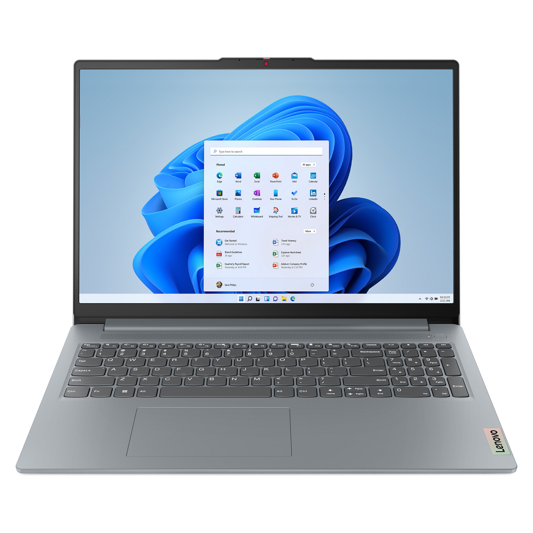 Laptop LENOVO IdeaPad Slim 3 16ABR8 (16" ekran, RYZ7 7730U, 16GB RAM, 1TBSSD, grey blue)-0