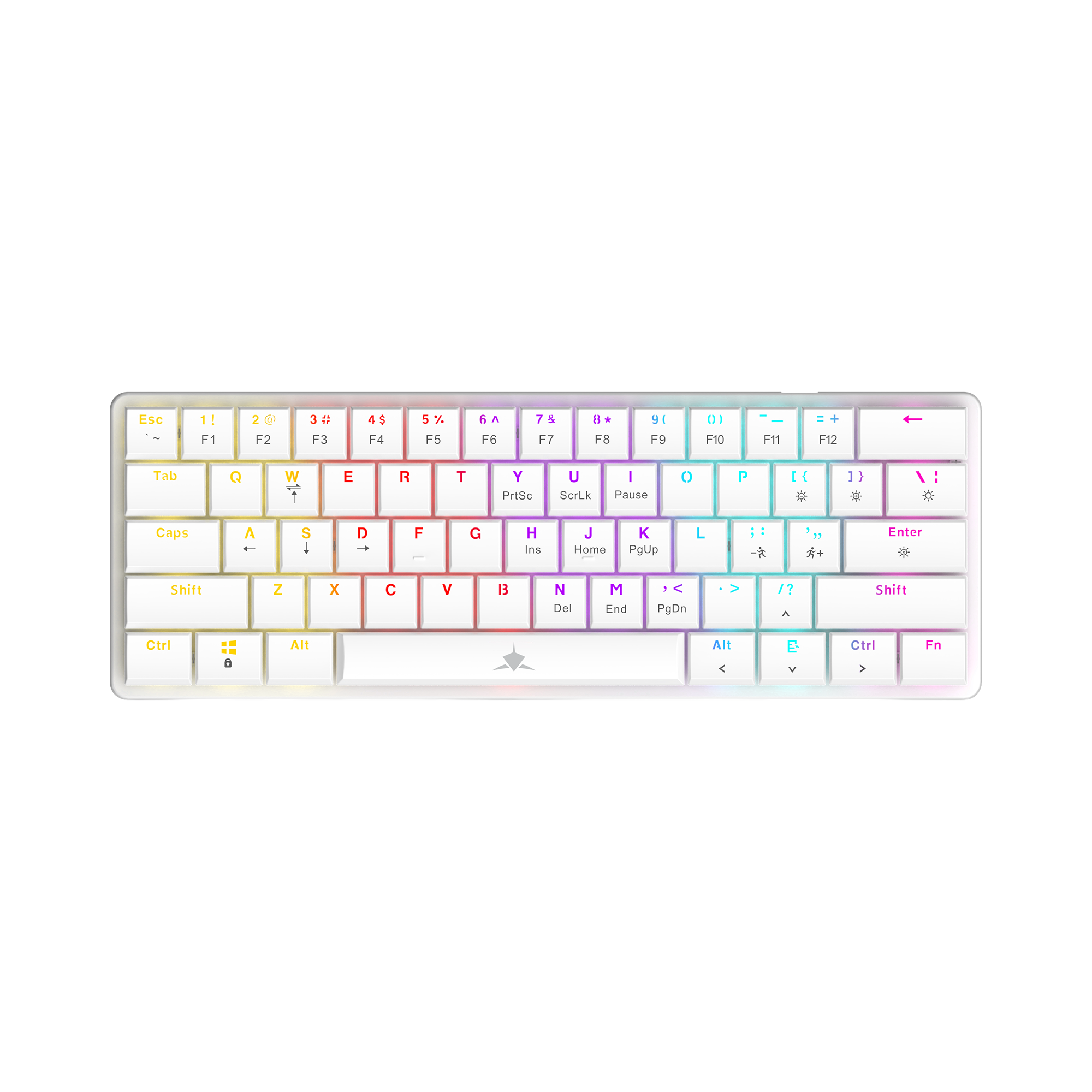 White Shark KEYBOARD GK-006221 NAGAMAKI White-Mechanical / US-BLUE.SW-8