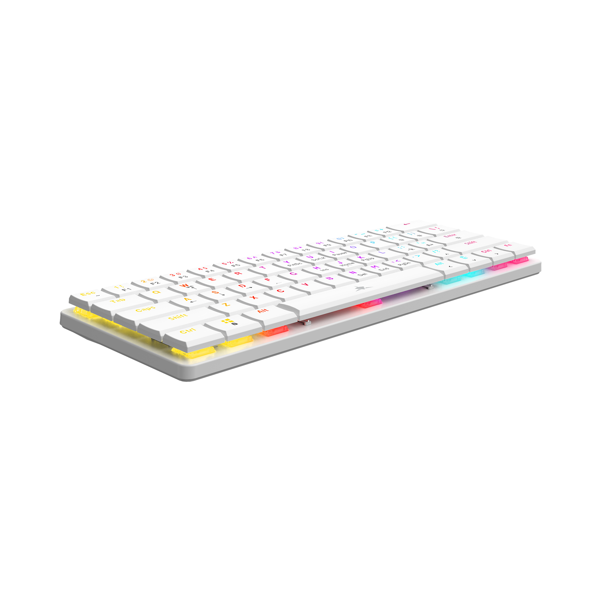 White Shark KEYBOARD GK-006221 NAGAMAKI White-Mechanical / US-BLUE.SW-12
